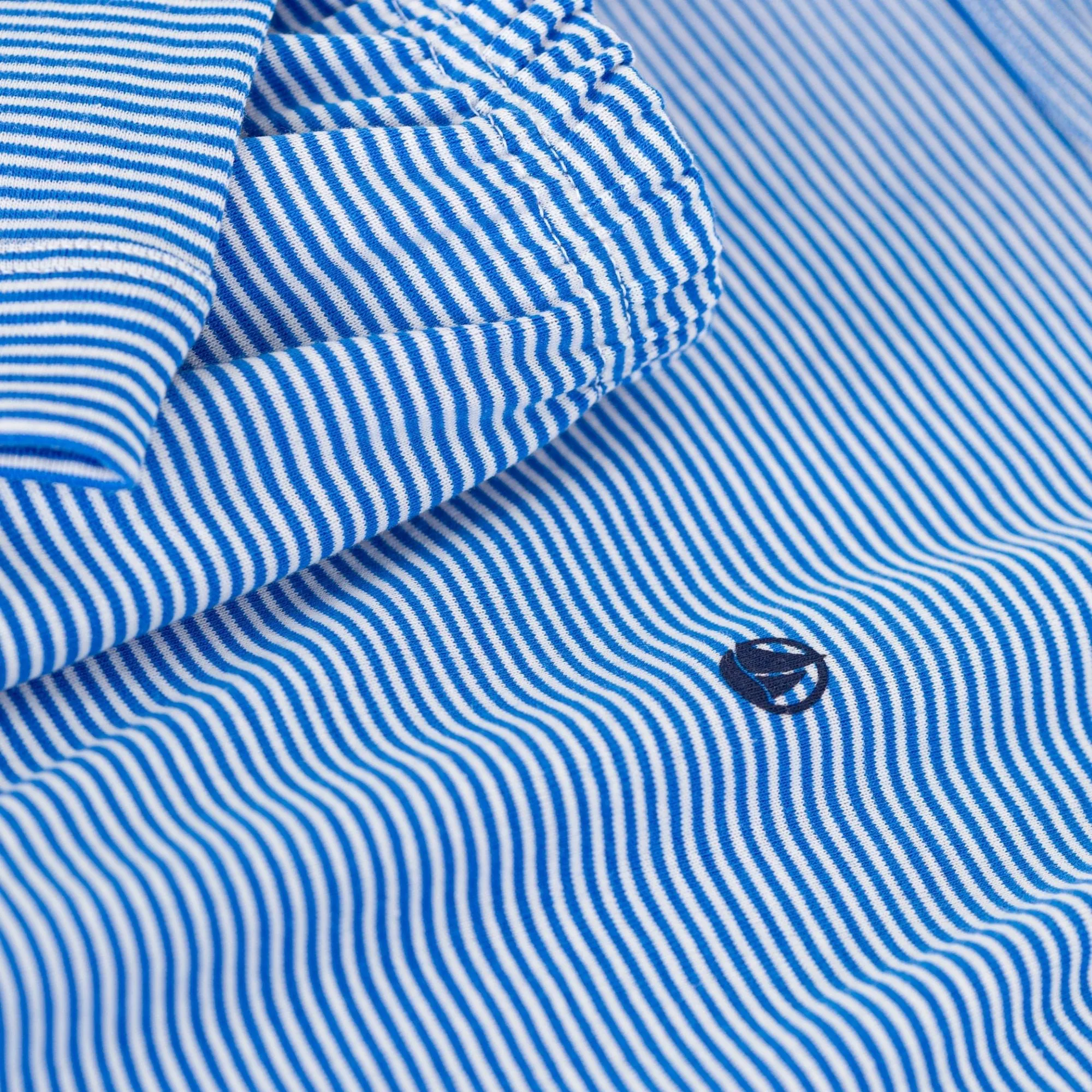 PIGIAMA AZZURRO IN COTONE RIGATO JUNIOR