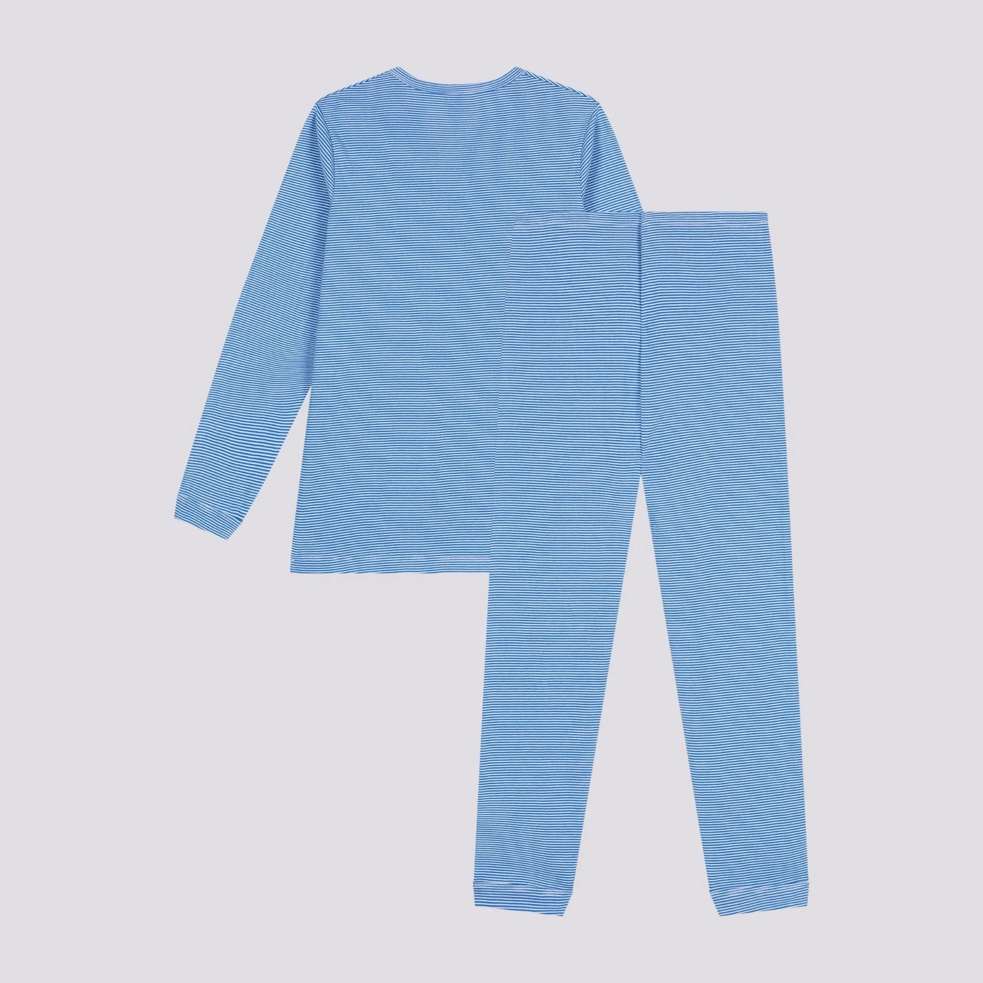 PIGIAMA AZZURRO IN COTONE RIGATO JUNIOR