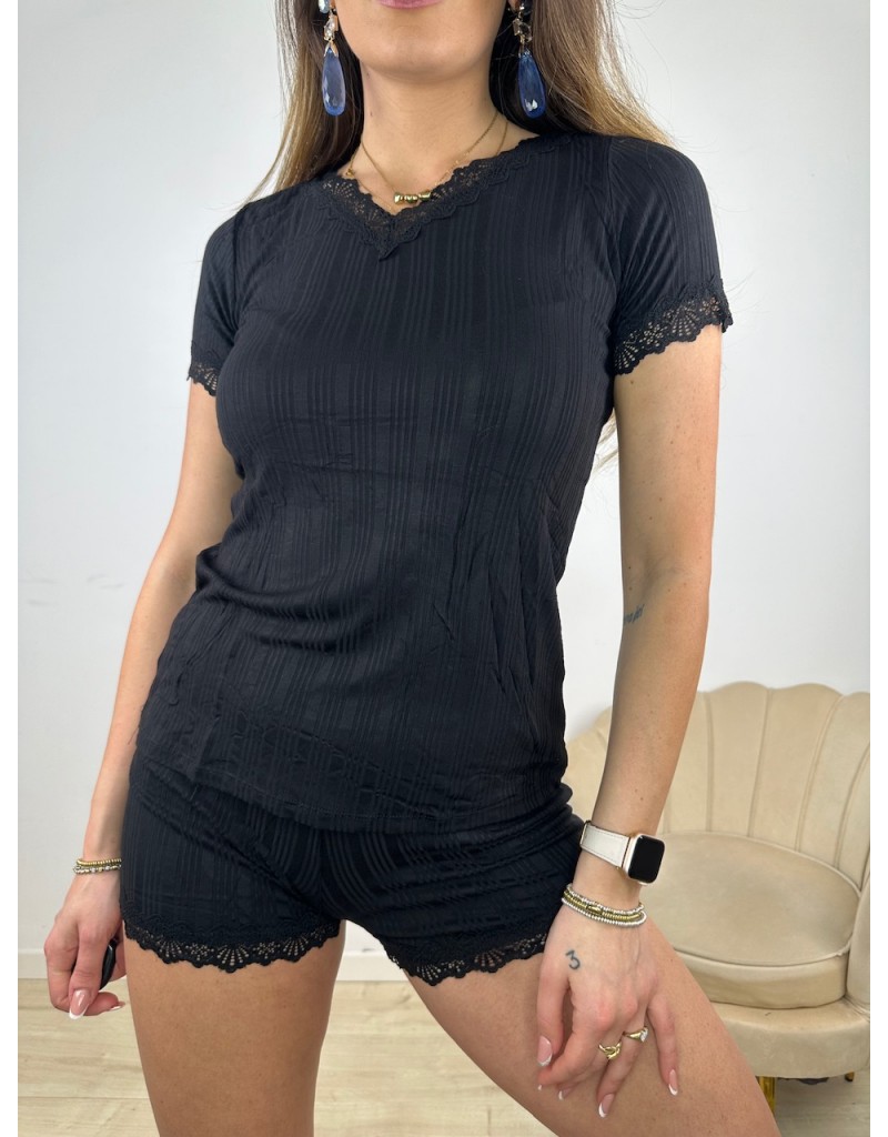 PIGIAMA CLELIA NERO