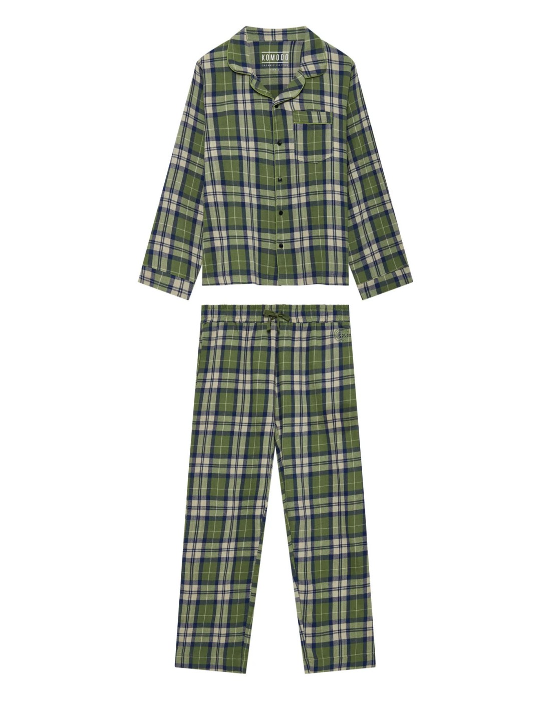PIGIAMA DONNA IN FLANELLA DI COTONE BIO "JIMJAM"