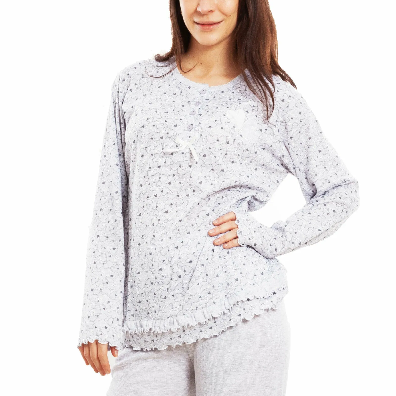 Pigiama donna maniche lunghe D7527