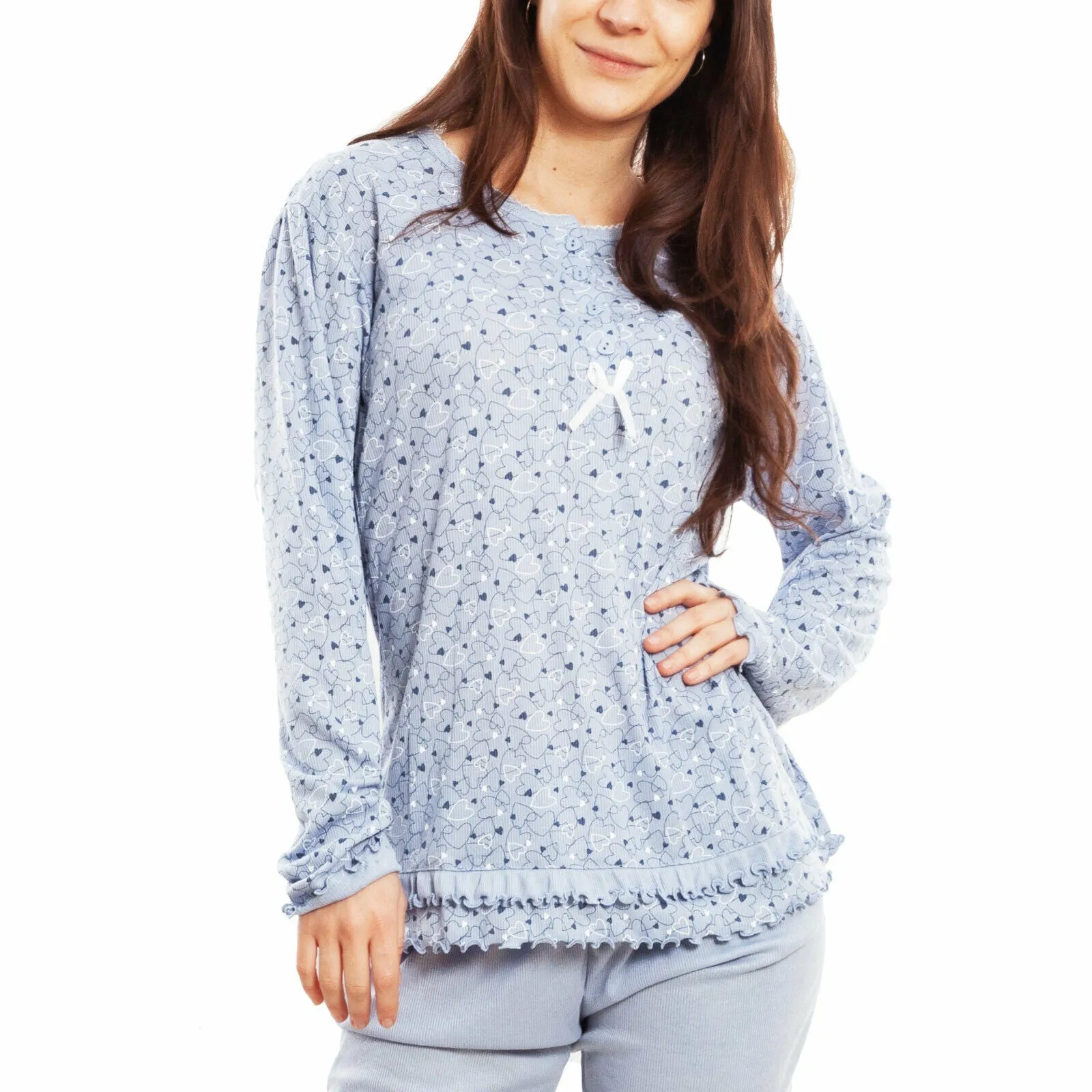 Pigiama donna maniche lunghe D7527