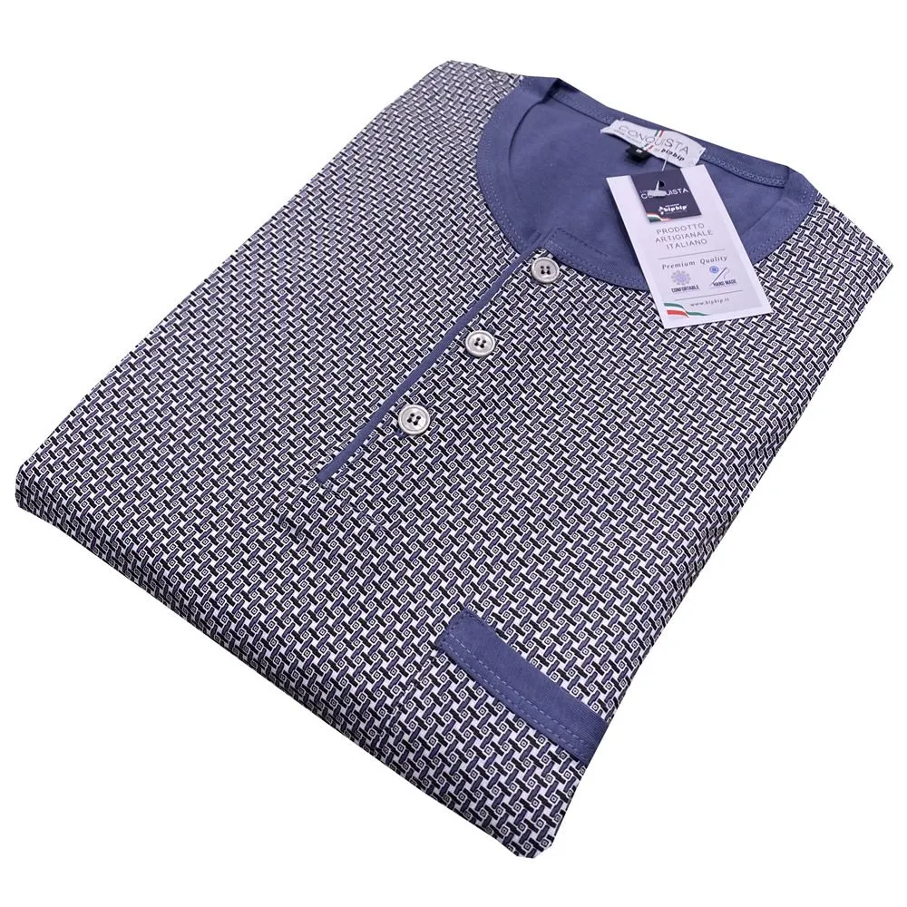 pigiama serafino orlato 3025 da uomo bip bip 