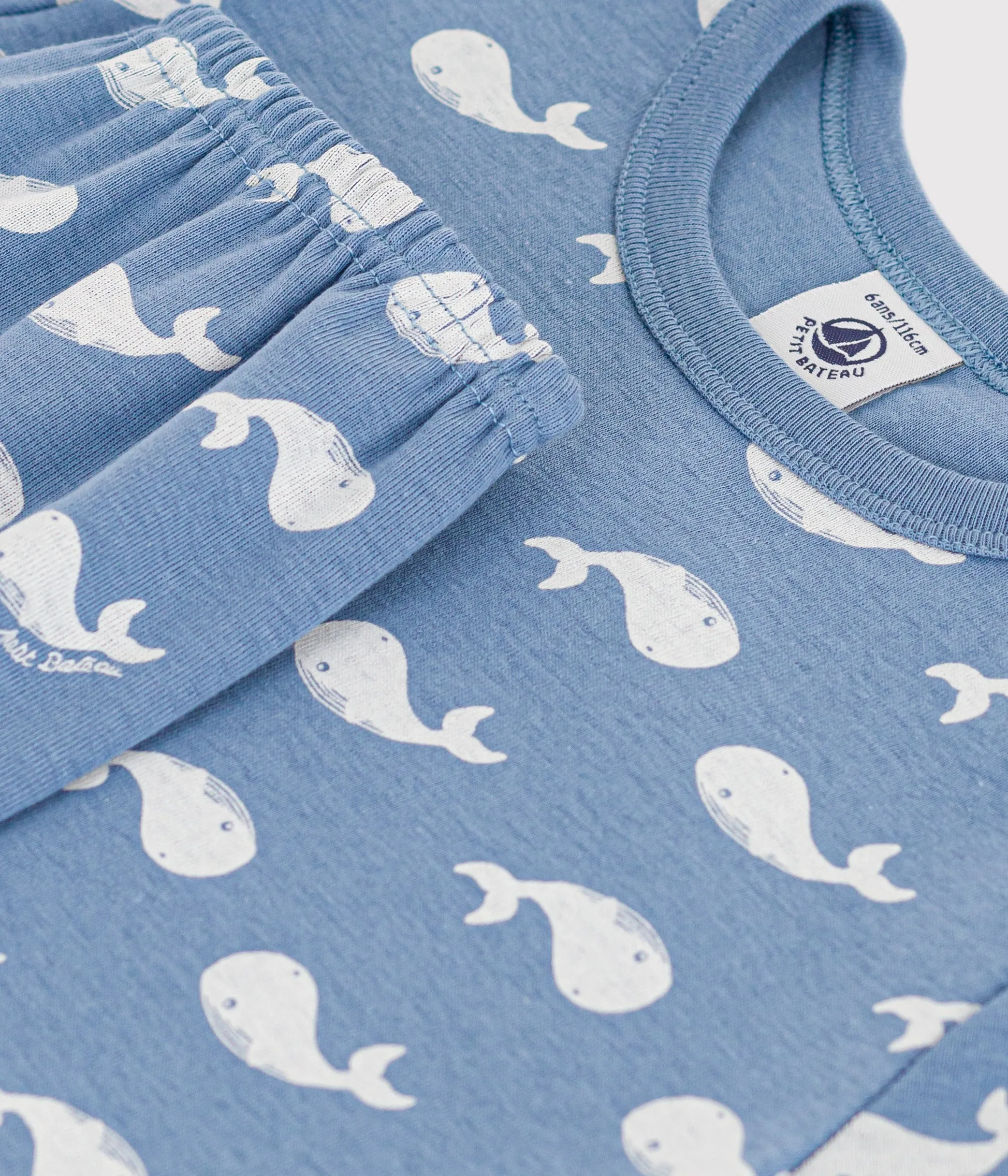 PIGIAMA SHORT IN COTONE FANTASIA BALENA BAMBINO