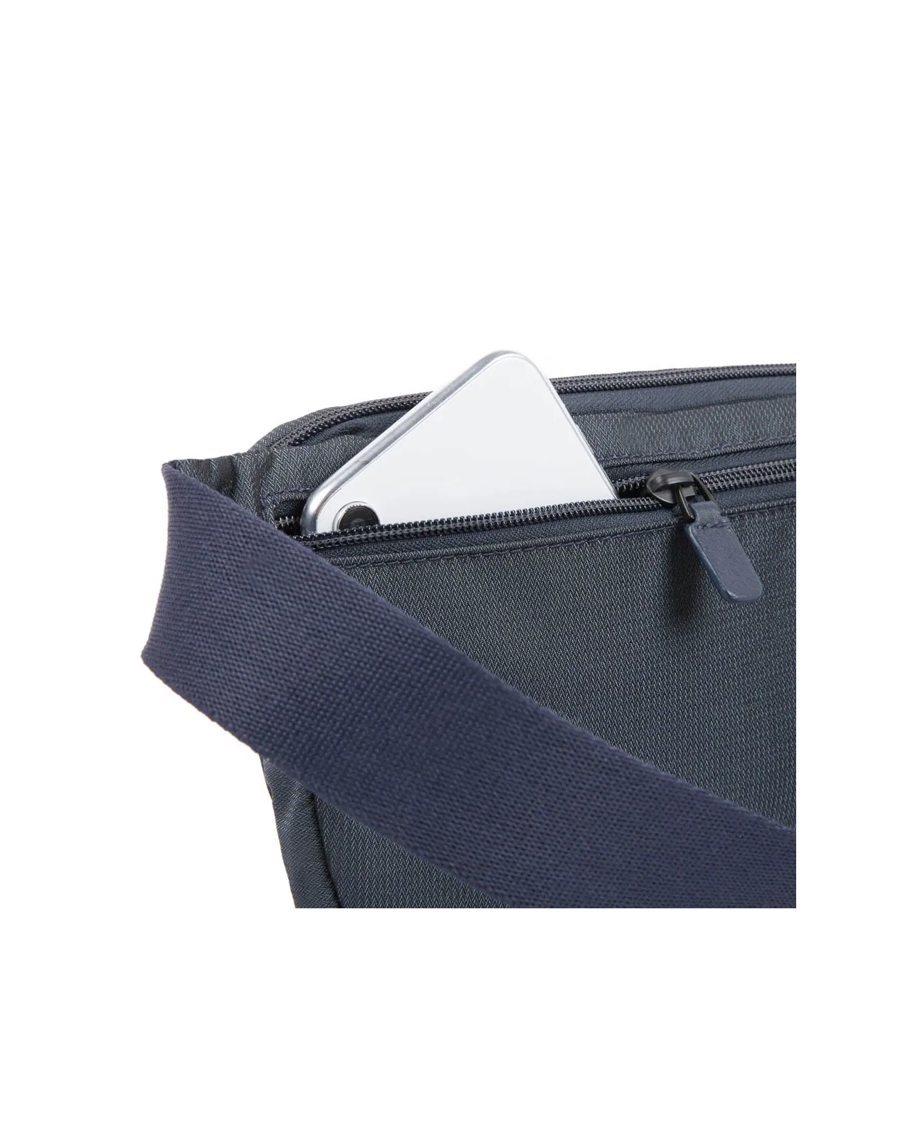 Piquadro - Marsupio uomo in pelle e tessuto con tasca frontale Pulse | Studioarch.com