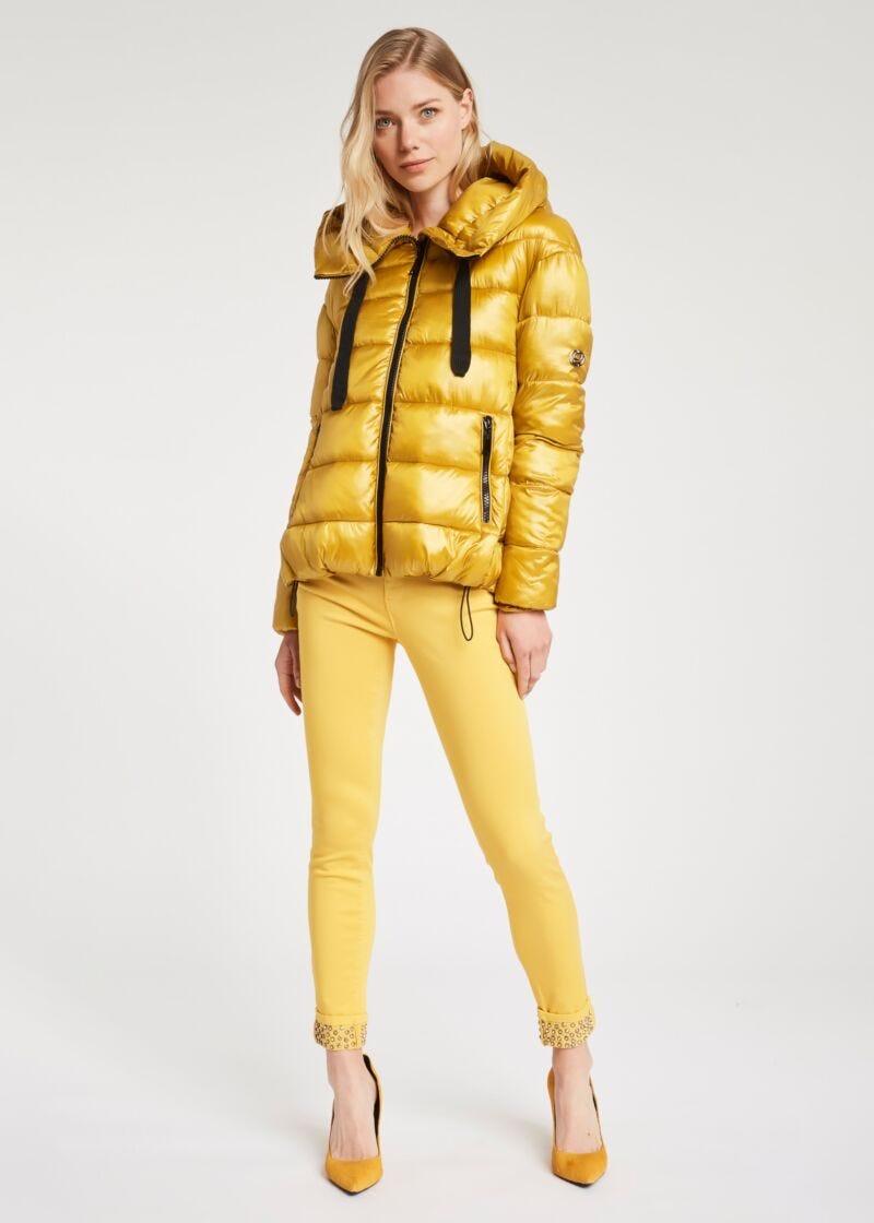 Piumino con coulisse