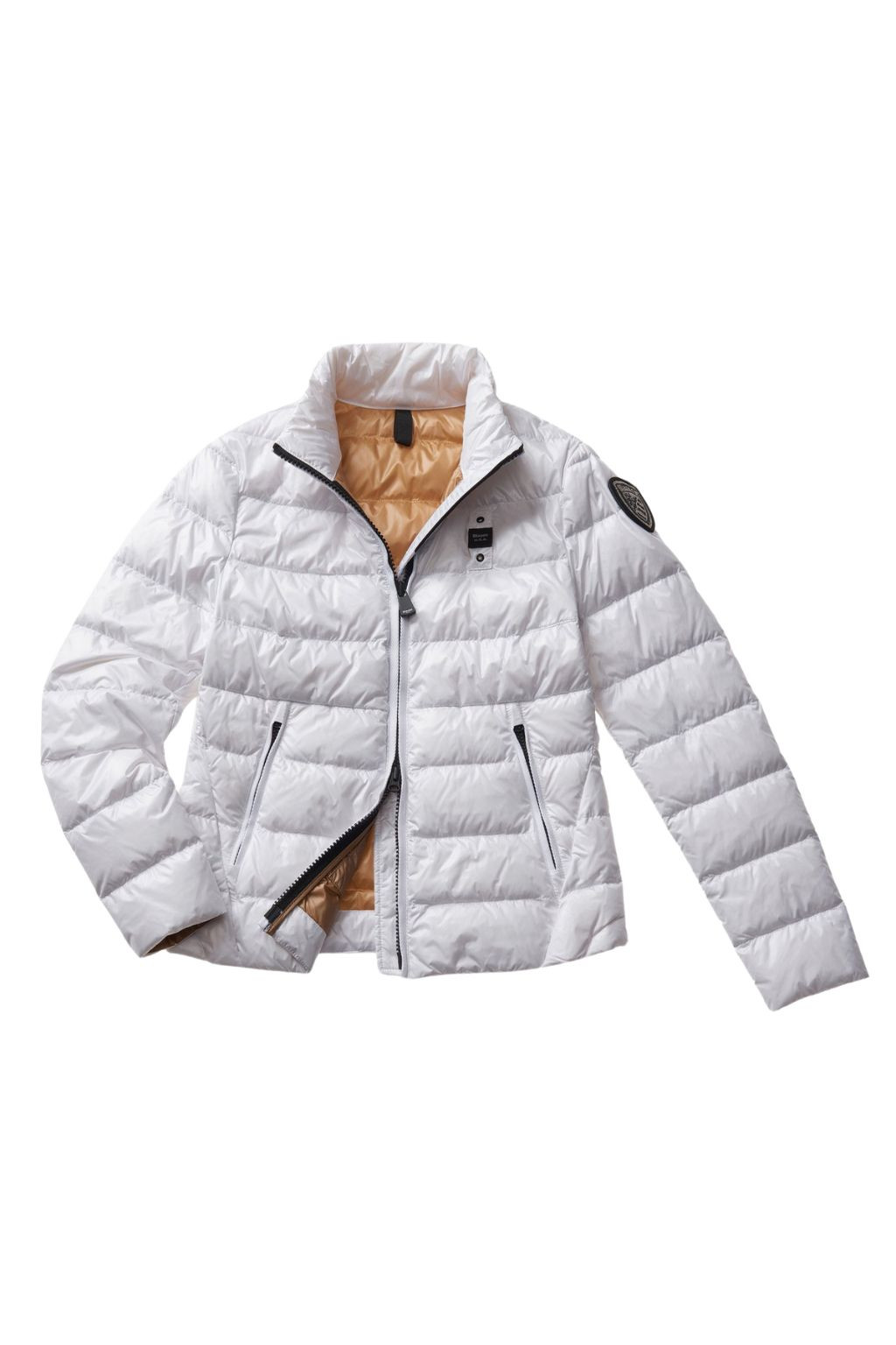 PIUMINO DONNA BIANCO BLAUER COLLO ALTO 3050