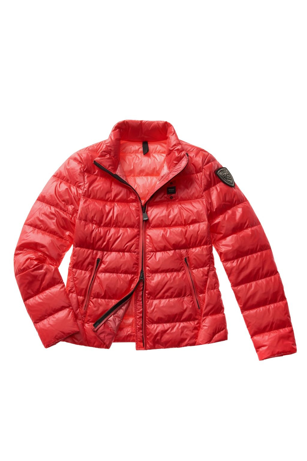PIUMINO DONNA CORALLO COLLO ALLA COREANA 3050 BLAUER