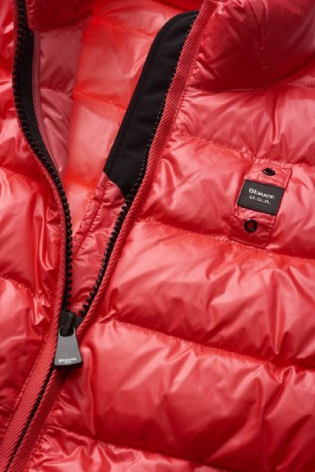 PIUMINO DONNA CORALLO COLLO ALLA COREANA 3050 BLAUER