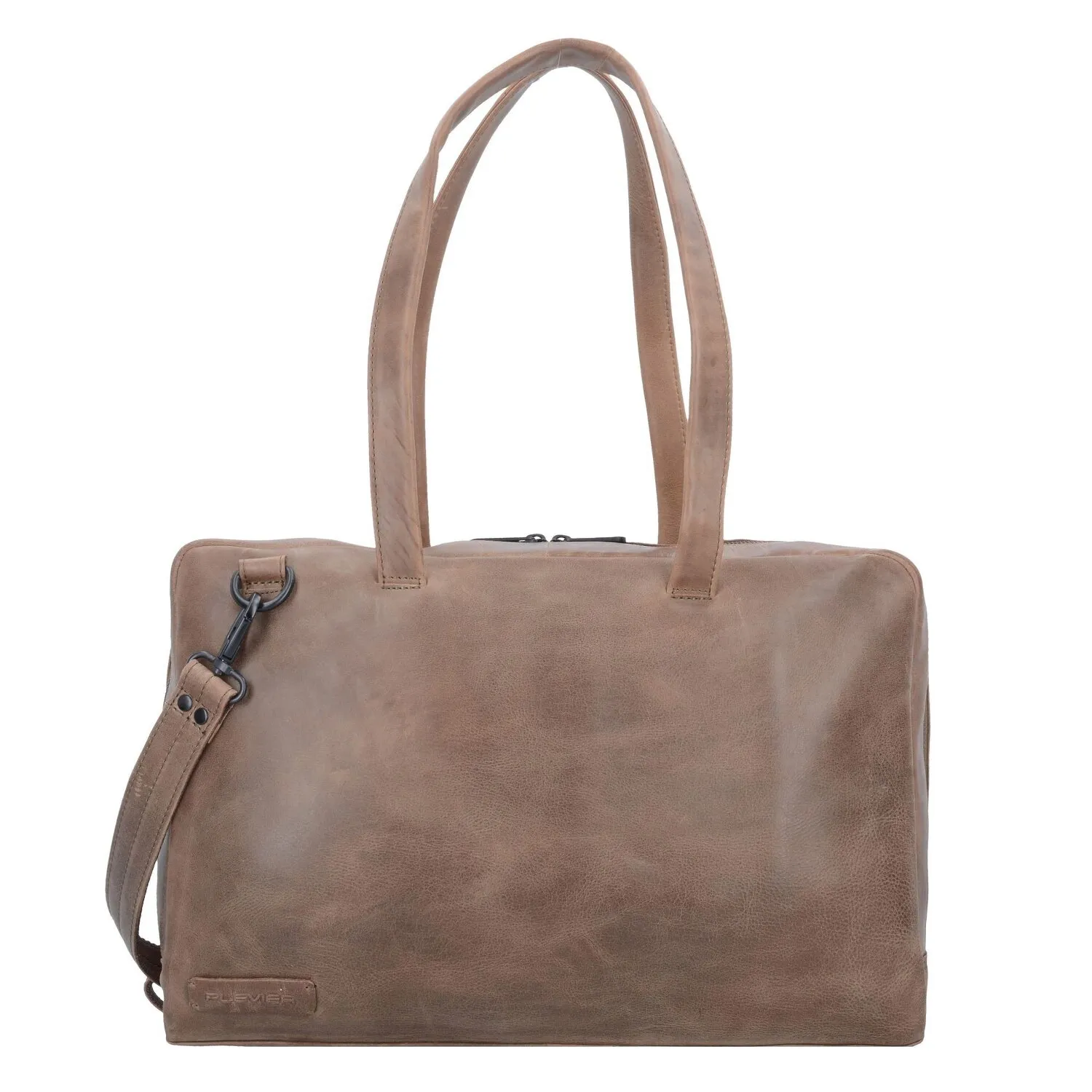 Plevier Borsa a tracolla in pelle pura 43 cm Scomparto per laptop