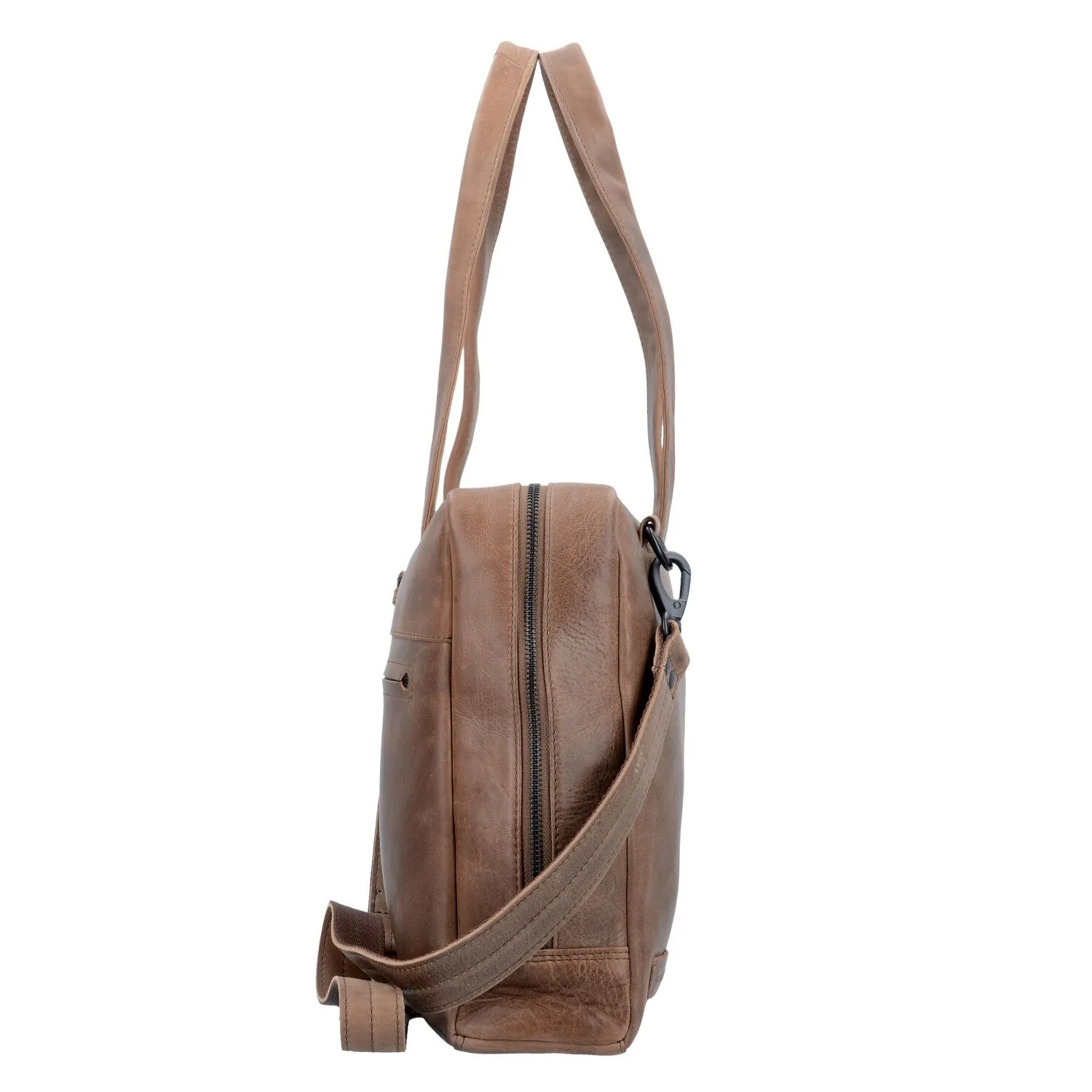 Plevier Borsa a tracolla in pelle pura 43 cm Scomparto per laptop