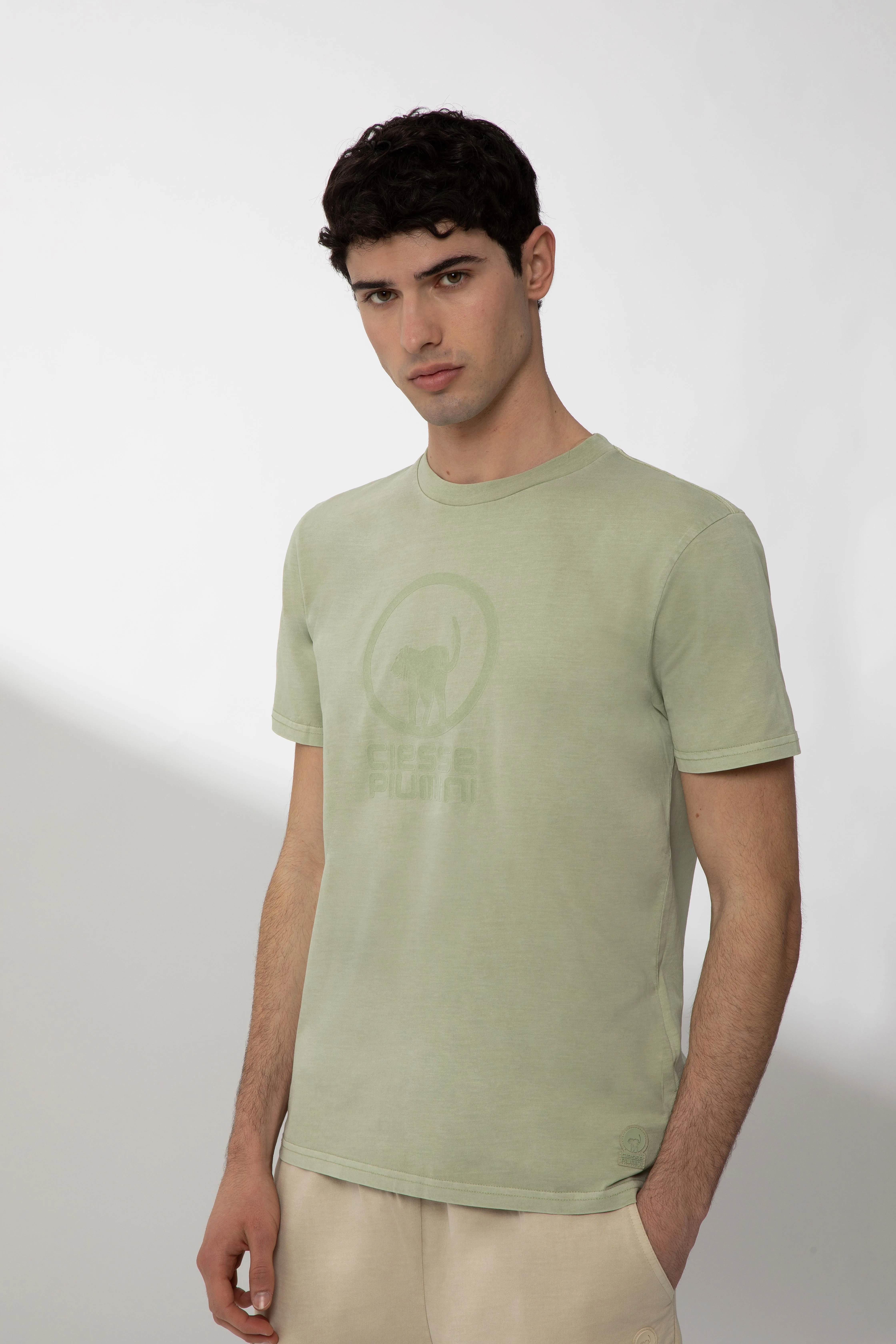 POLT – Mint green t-shirt garment dyed