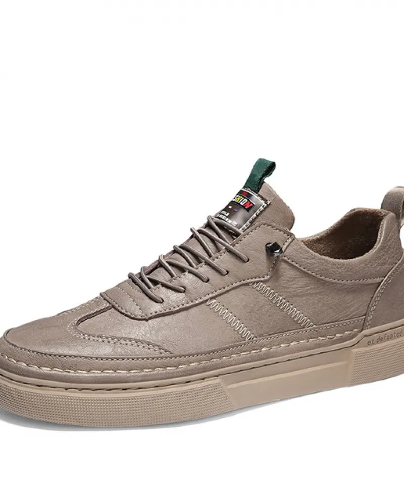 Primavera e autunno moda uomo scarpe leggere da uomo comode leggere semplici stringate impermeabili antiscivolo Casua