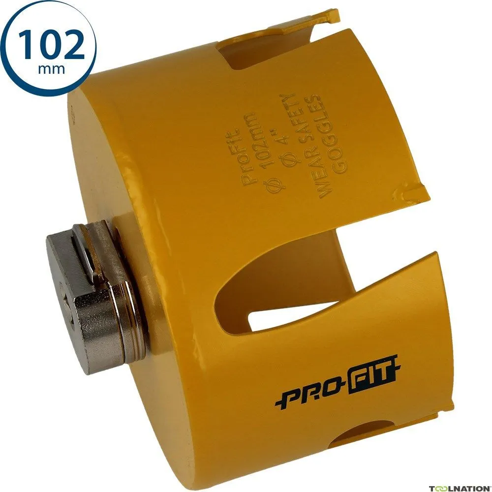 ProFit 09081102 Sega a tazza multiuso 102 mm con adattatore integrato