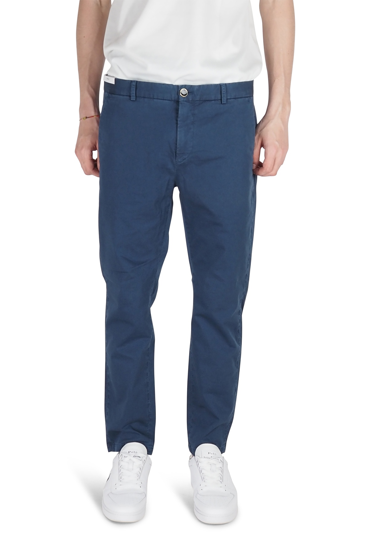 PT Torino pantaloni microquadro blu