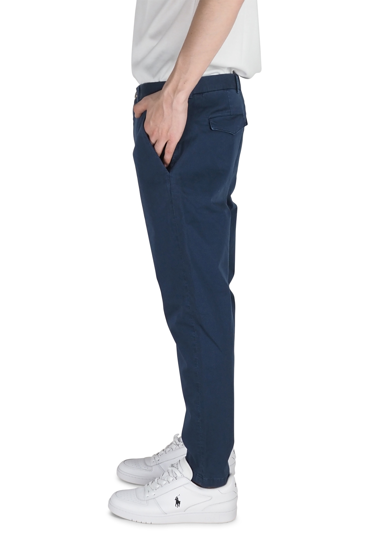 PT Torino pantaloni microquadro blu
