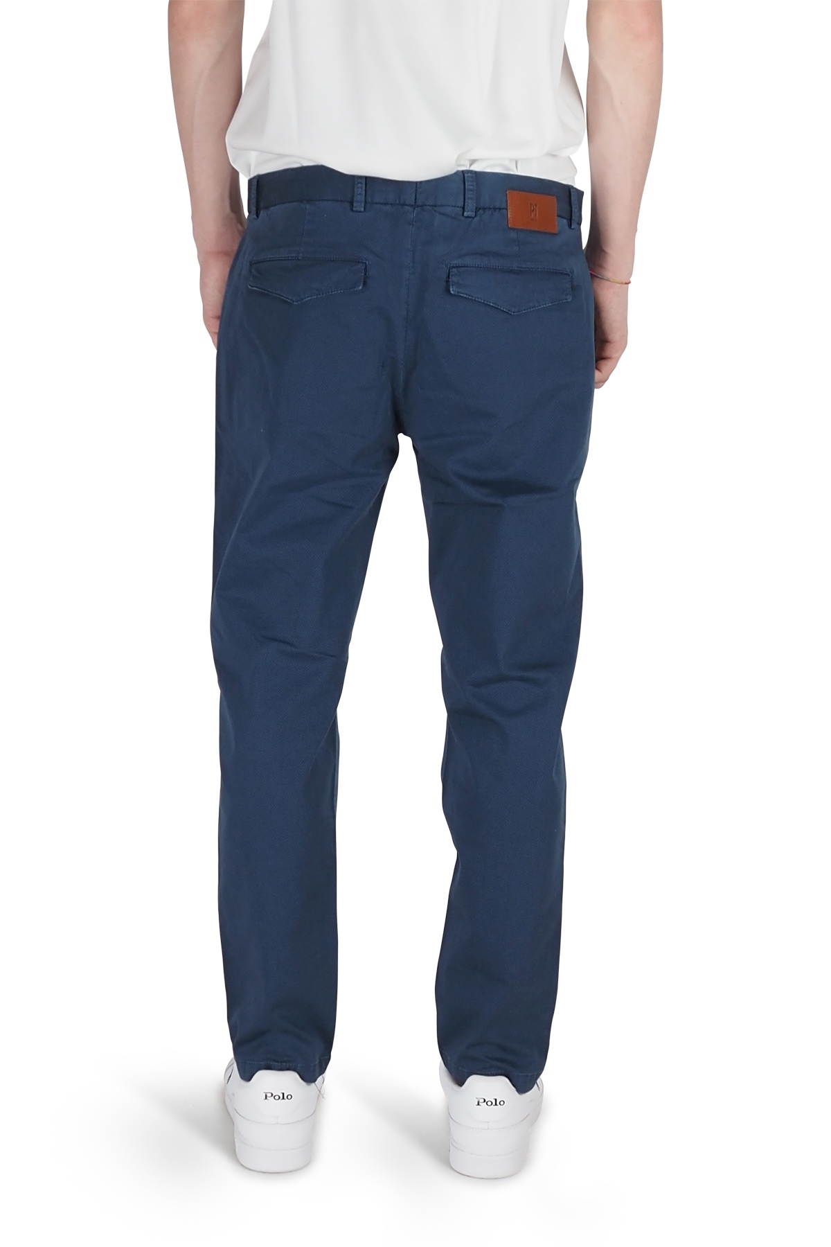 PT Torino pantaloni microquadro blu