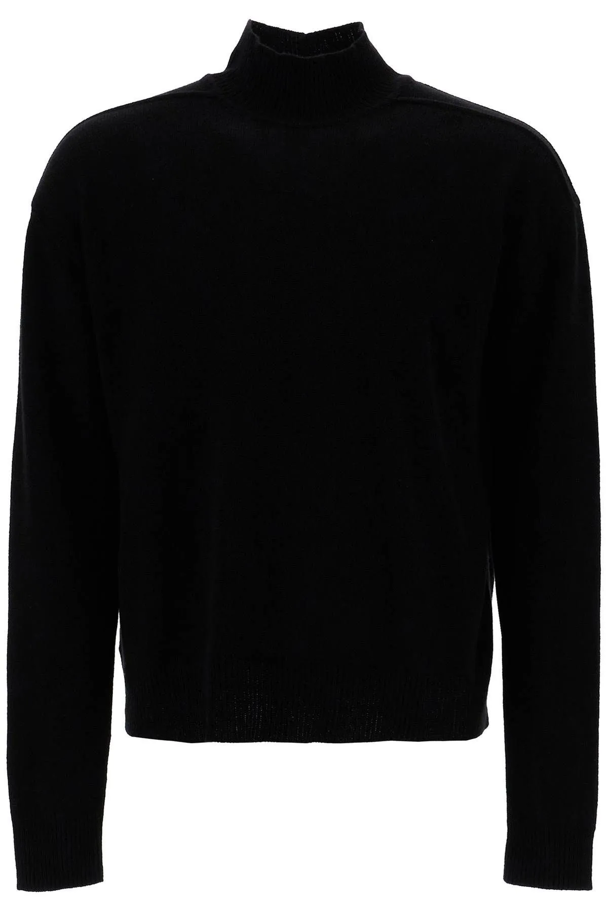 Pullover a collo alto in cachemire