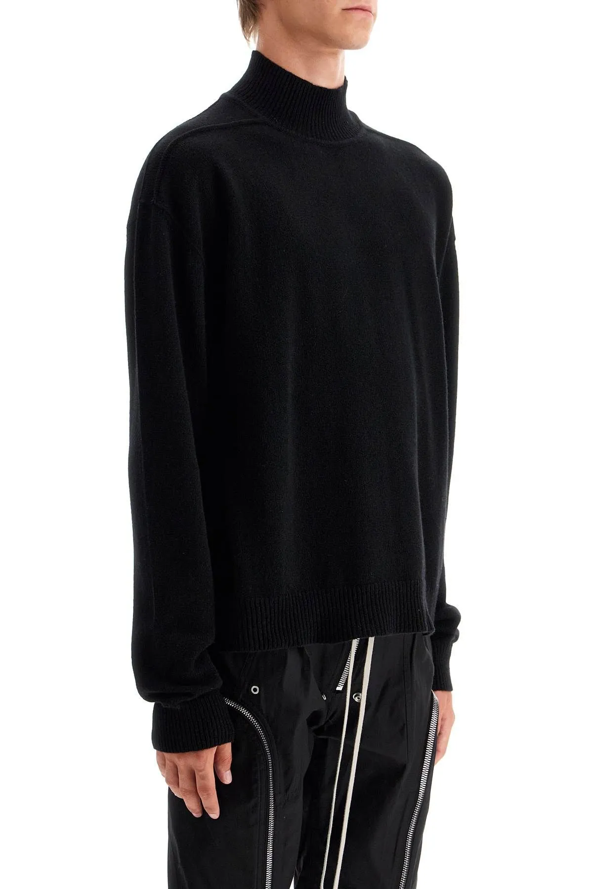 Pullover a collo alto in cachemire