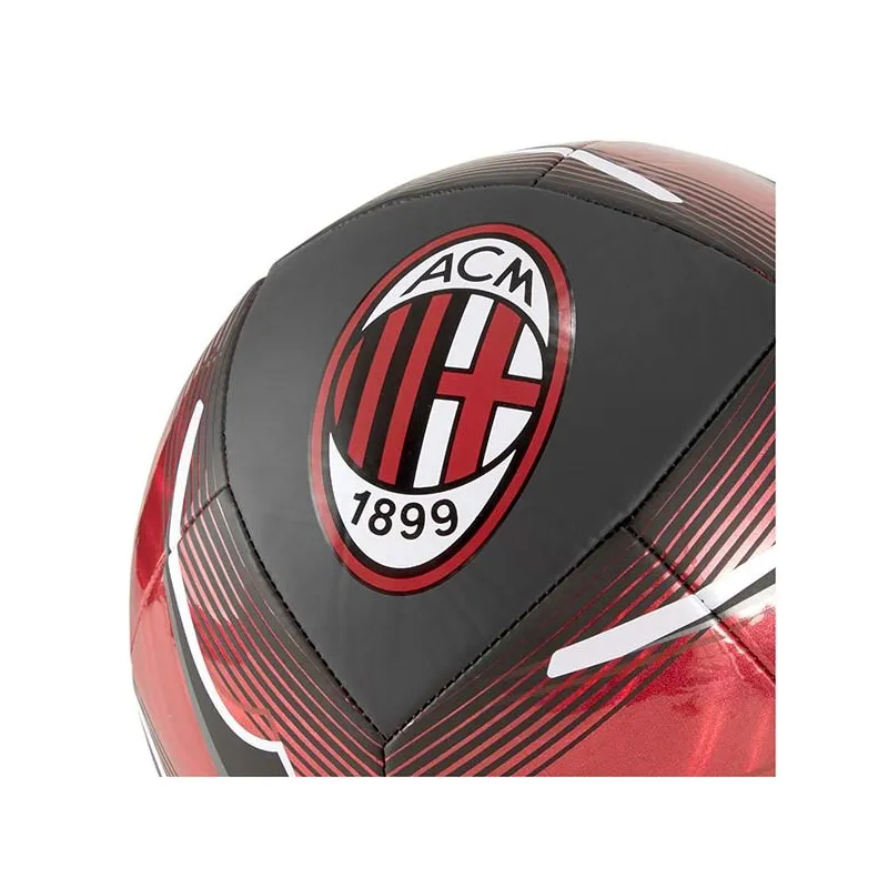 PUMA MINI PALLONE AC MILAN 2020/21 UFFICIALE SIZE 1 - ACM ICON MINI BALL - NERO/ROSSO