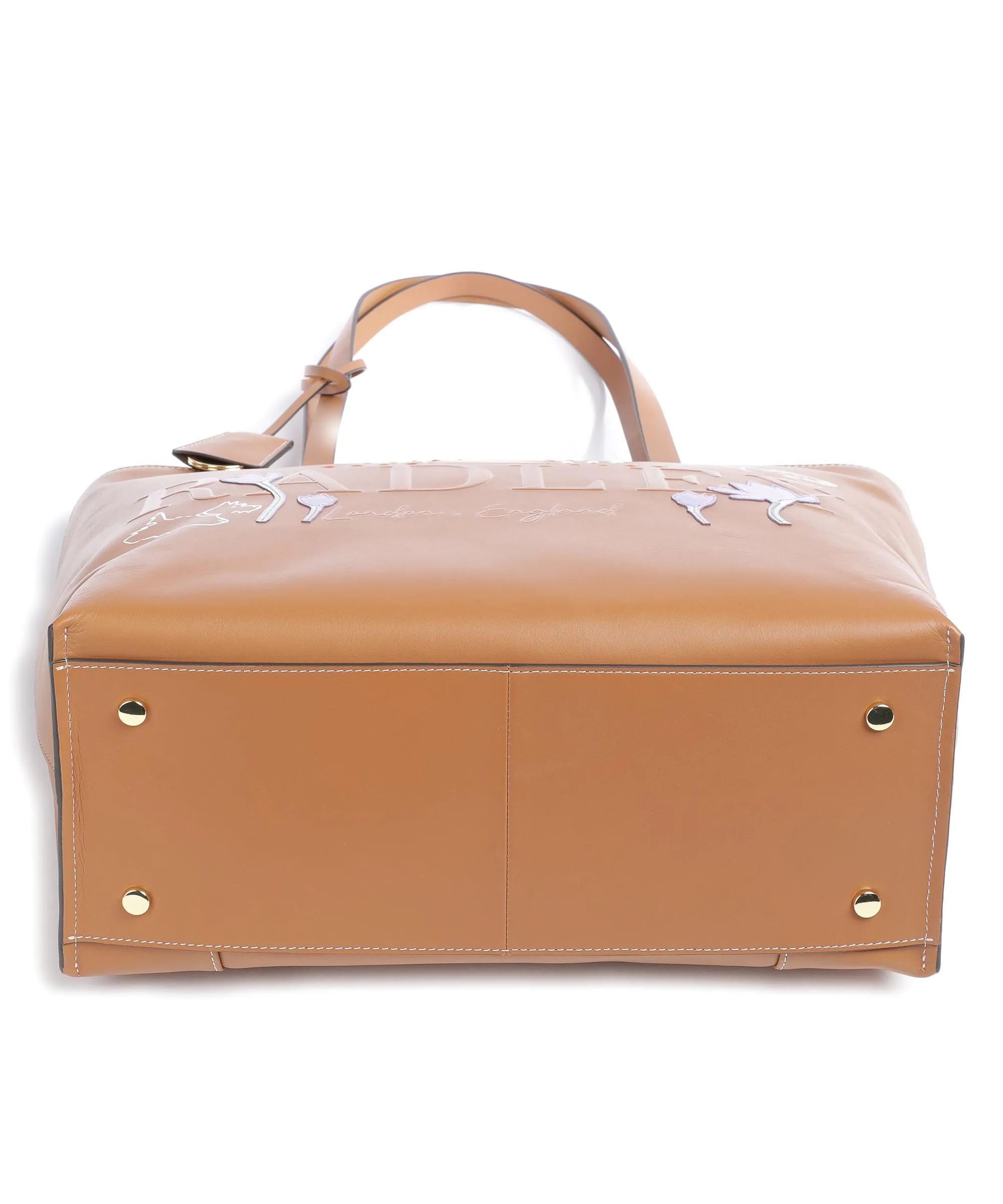  Radley London Museum Street Spring Bulbs Borsa shopper pelle liscia marrone chiaro  