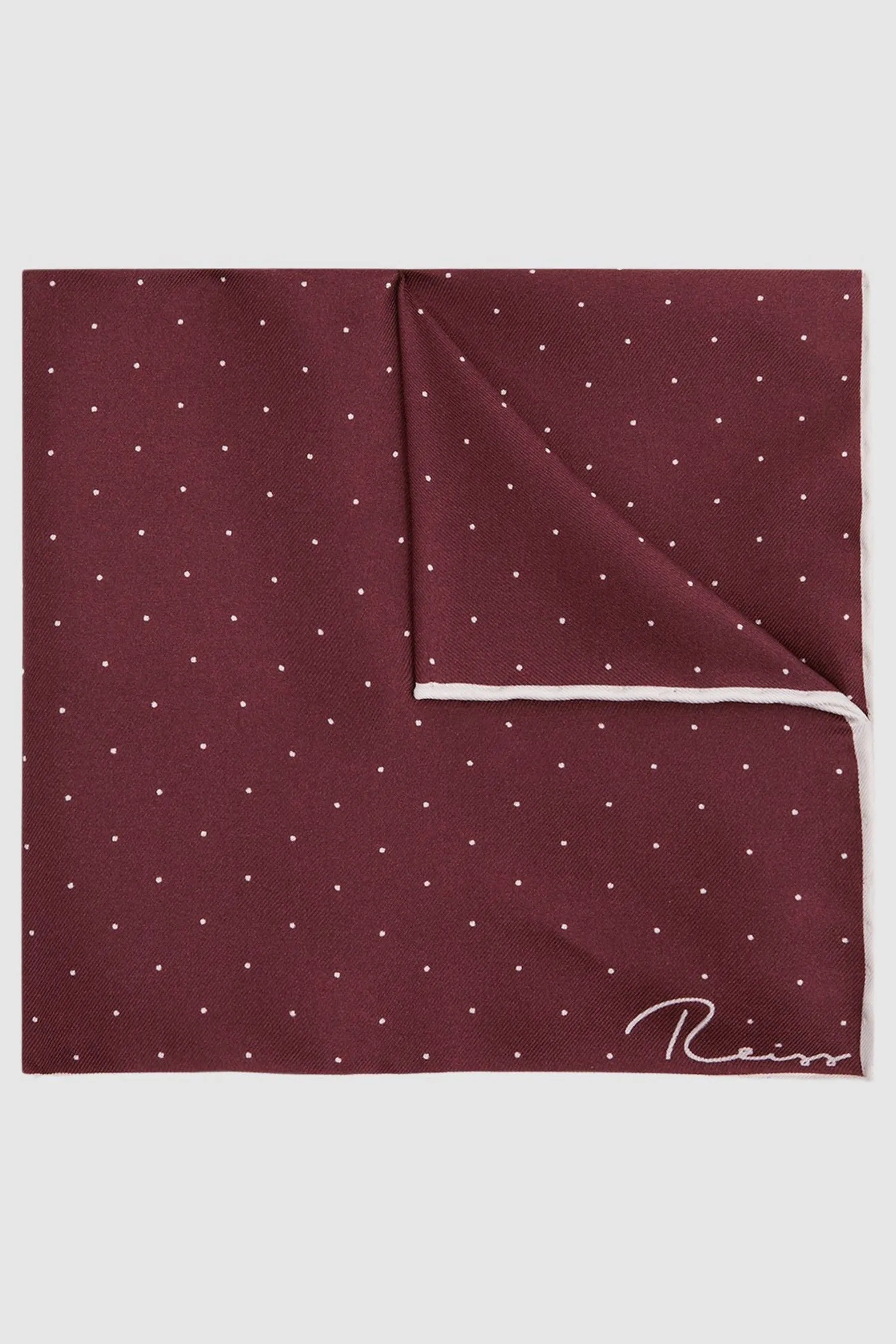 Reiss Liam Pois Silk Pocket Square    