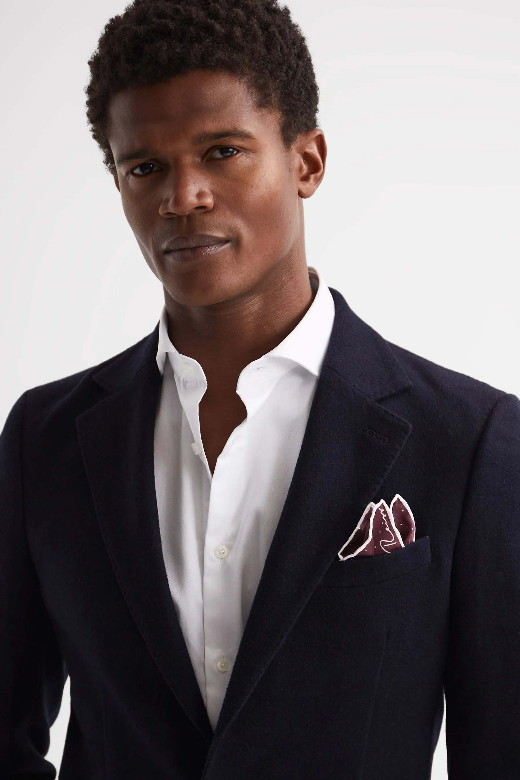 Reiss Liam Pois Silk Pocket Square    