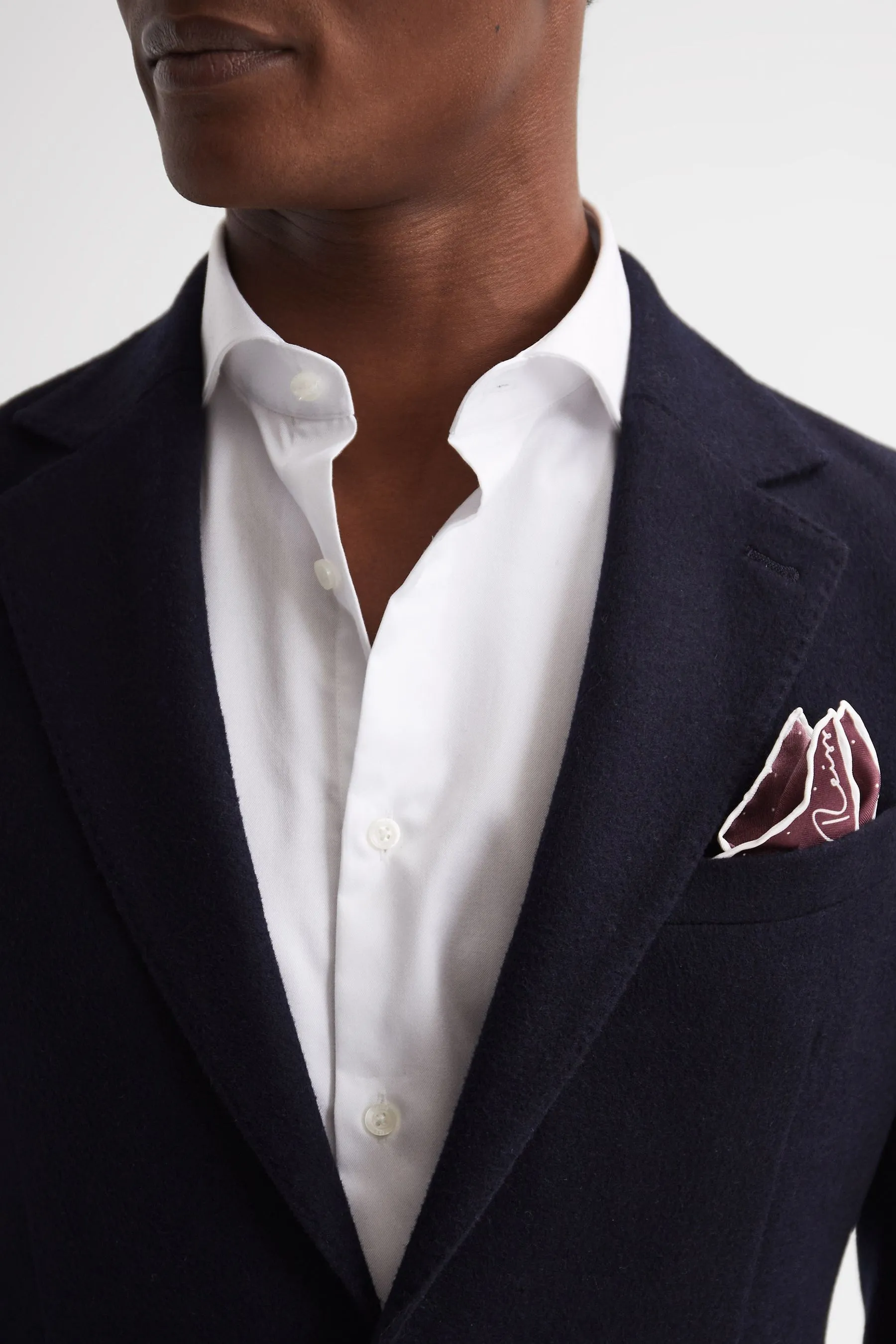 Reiss Liam Pois Silk Pocket Square    