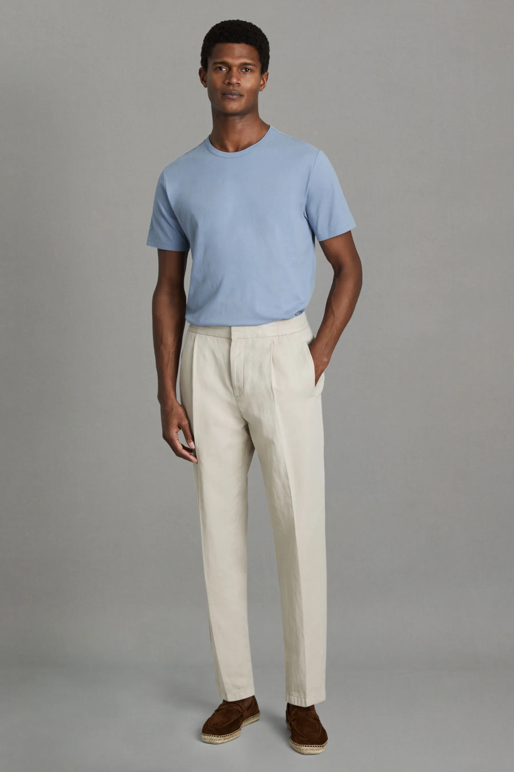 Reiss Melrose - T-shirt in Girocollo di cotone    