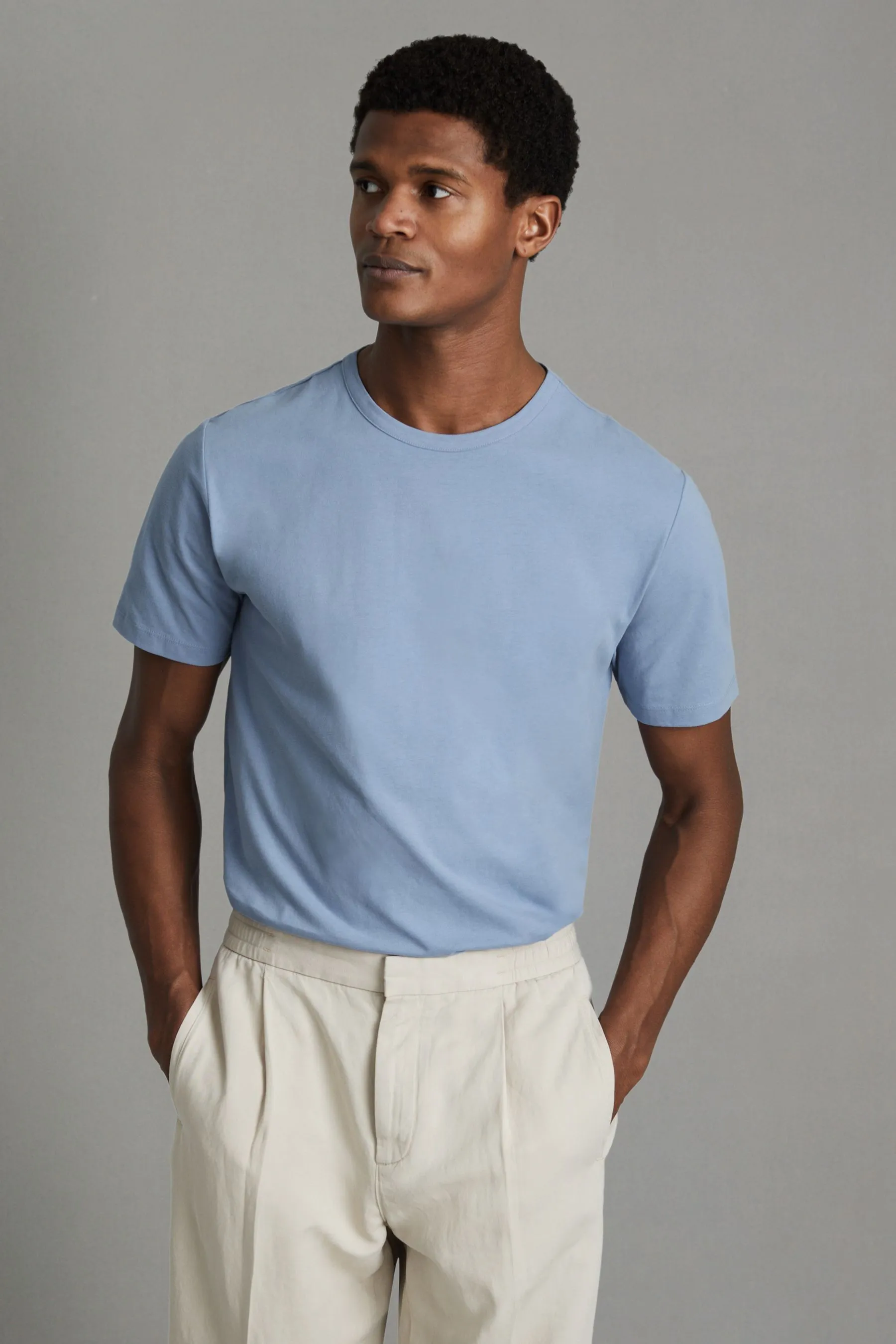 Reiss Melrose - T-shirt in Girocollo di cotone    