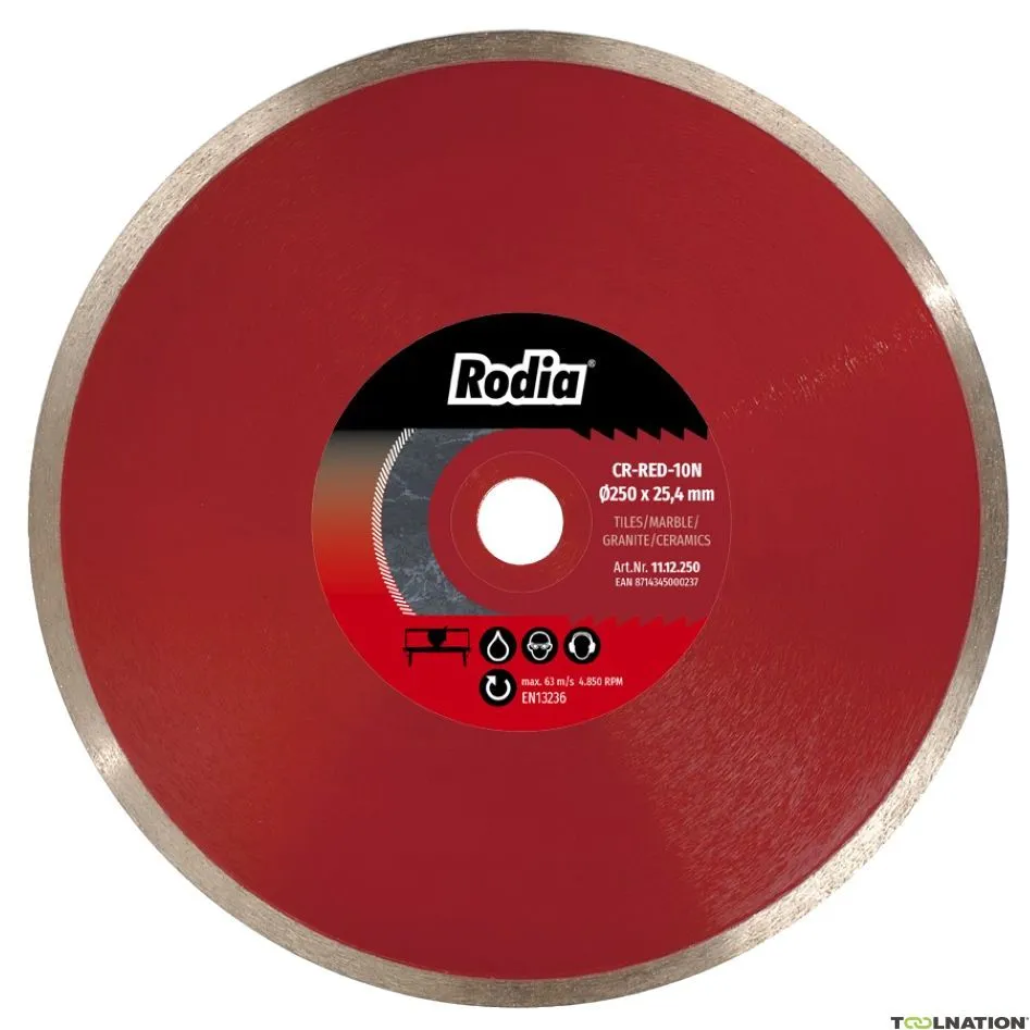 Rodia 11.12.350 CR-RED-10N Lama diamantata 350 x 25,4 mm Premium Tiles