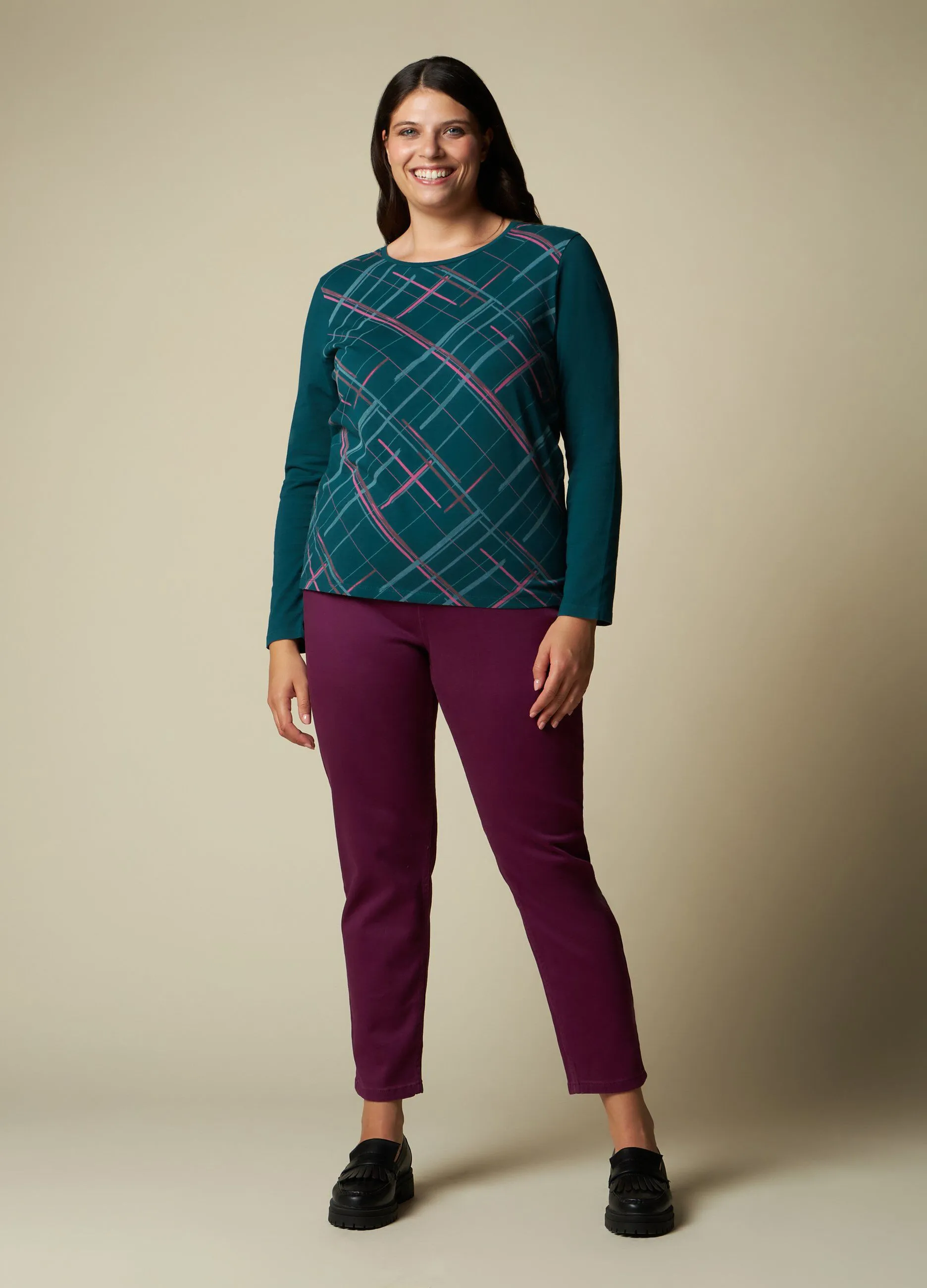 ROSA THEA  Jeggings in cotone stretch donna curvy
