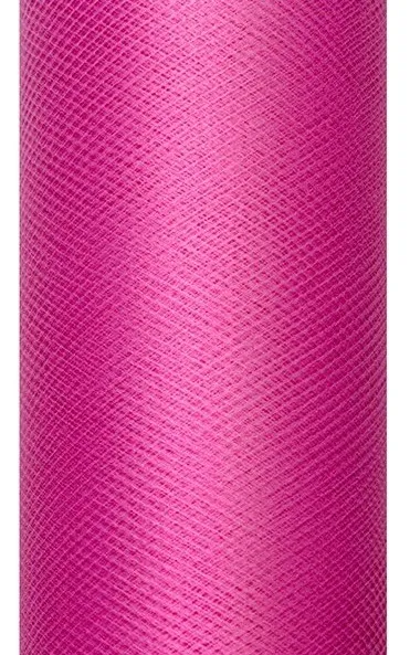 Runner da tavolo in tulle fucsia 30 x 900 cm