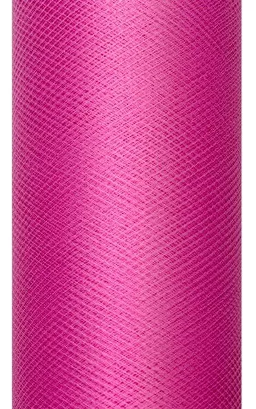 Runner da tavolo in tulle fucsia 30 x 900 cm