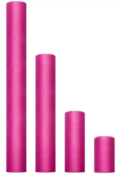 Runner da tavolo in tulle fucsia 30 x 900 cm