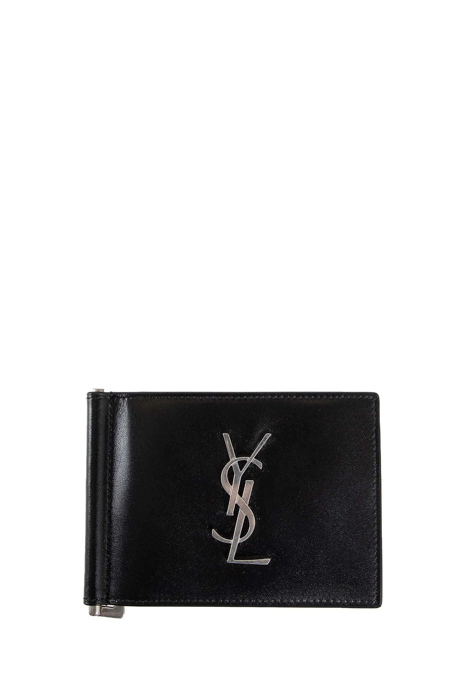 saint laurent  cassandre card case in smooth leather 