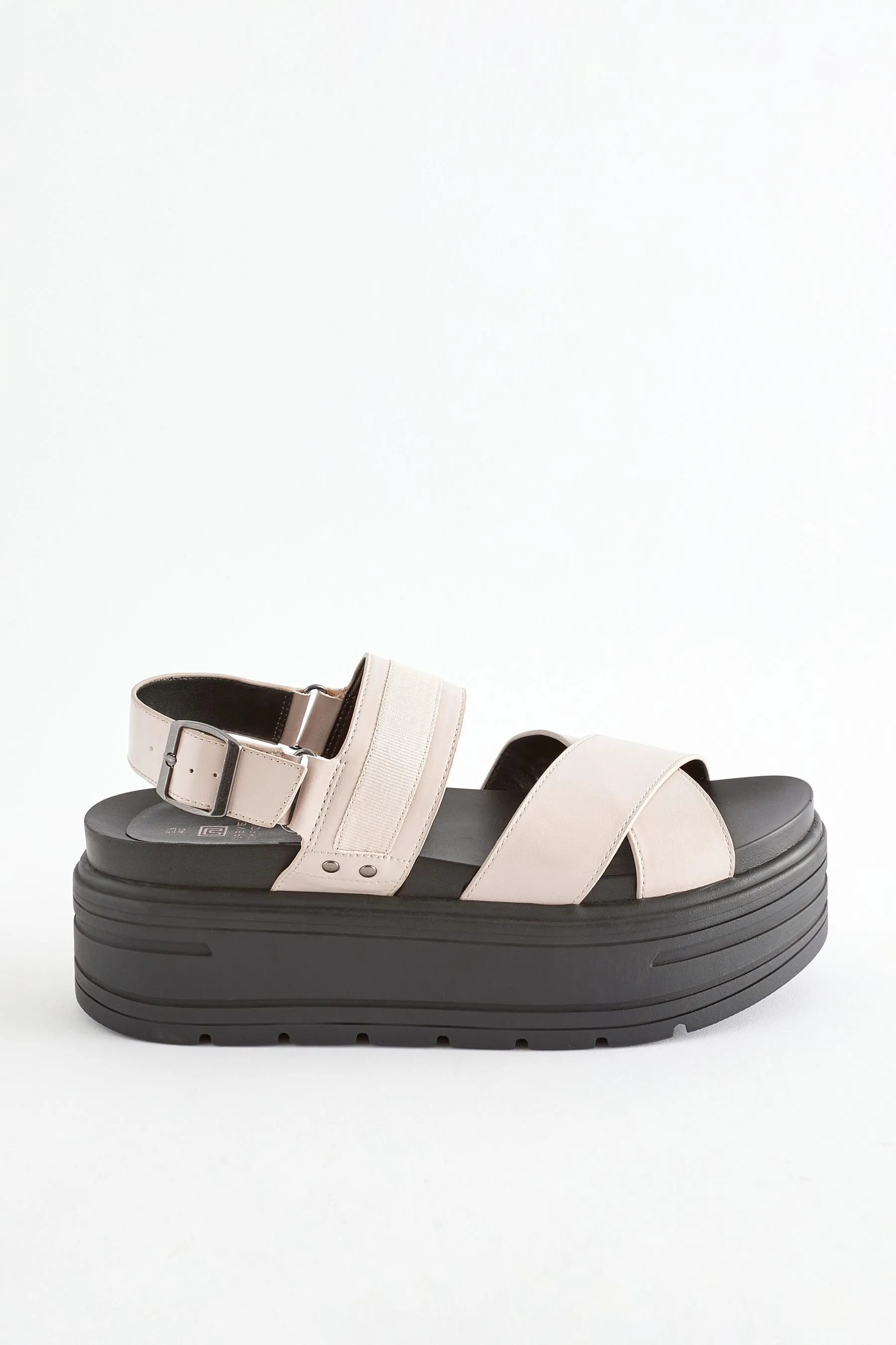 Sandali con zeppa spessa