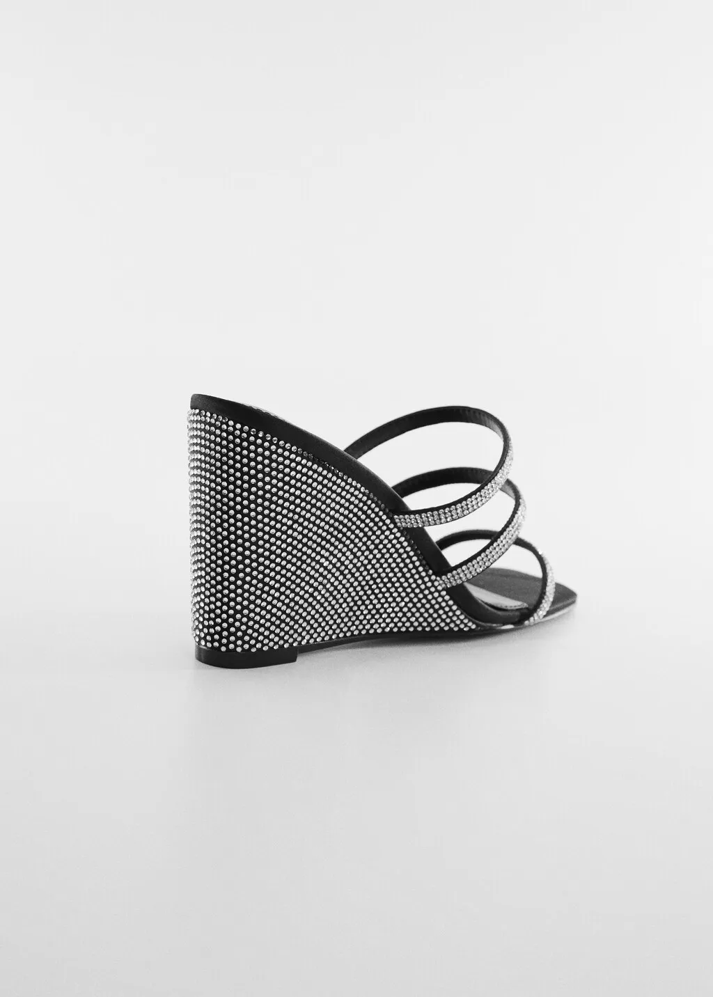 Sandali zeppa strass
