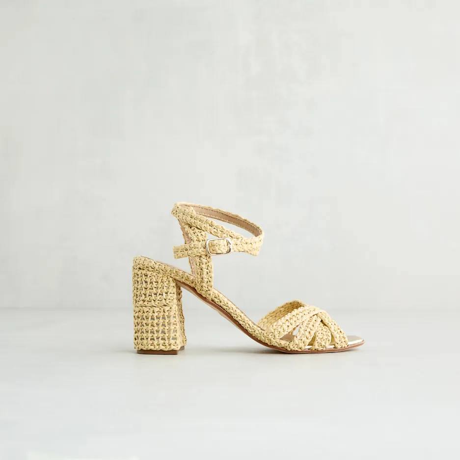 Sandalo Rafia Beige