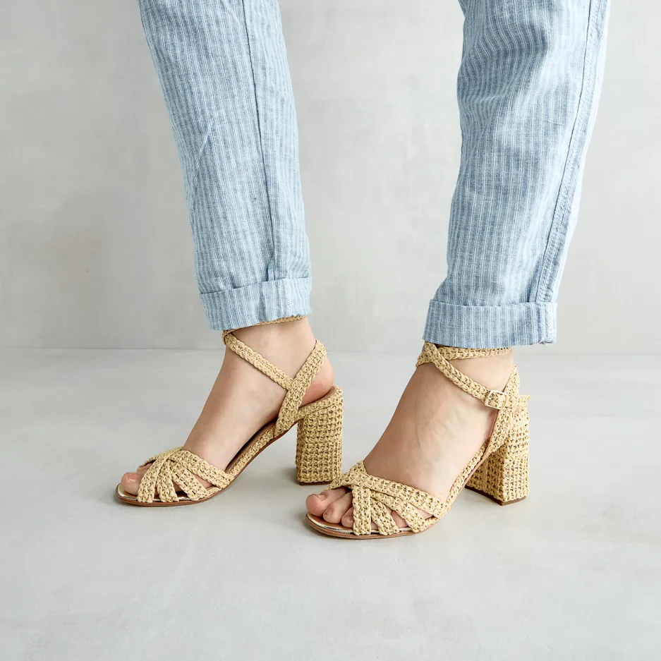 Sandalo Rafia Beige