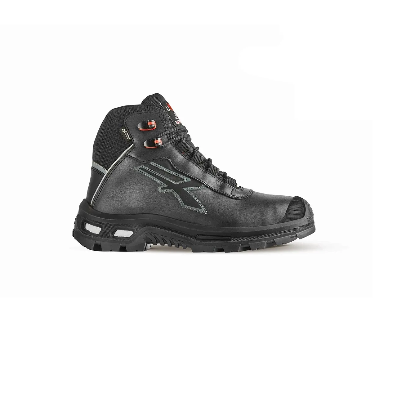 Scarpe antinfortunistiche S3 UPower Red Over, 47  Unisex, resistenti all'acqua, con puntale di sicurezza