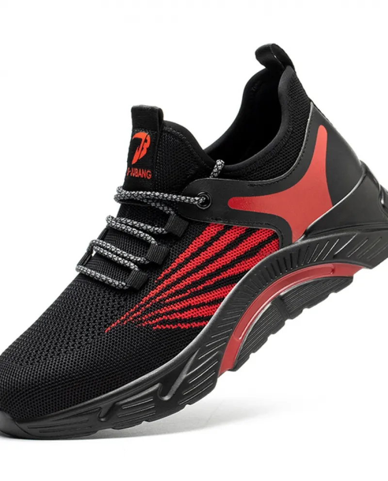 Scarpe da ginnastica leggere e traspiranti da uomo, anti-smash, anti-perforazione, leggere, antinfortunistiche, antinfortunistic