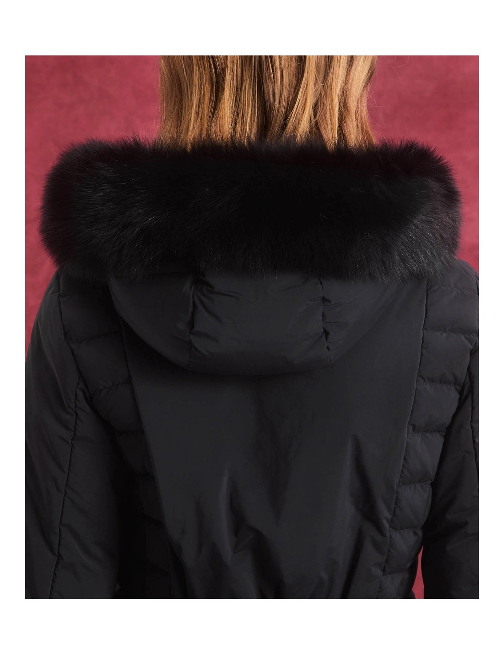 SERIOLA 808 PIUMINO LUNGO SLIM PEUTEREY DONNA PELLICCIA GIUBBOTTO GIUBBINO PARKA