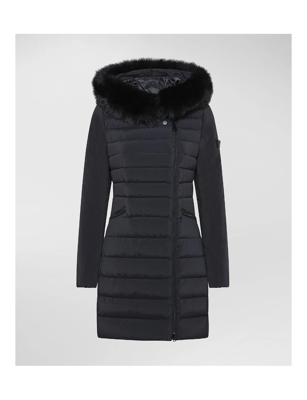 SERIOLA 808 PIUMINO LUNGO SLIM PEUTEREY DONNA PELLICCIA GIUBBOTTO GIUBBINO PARKA