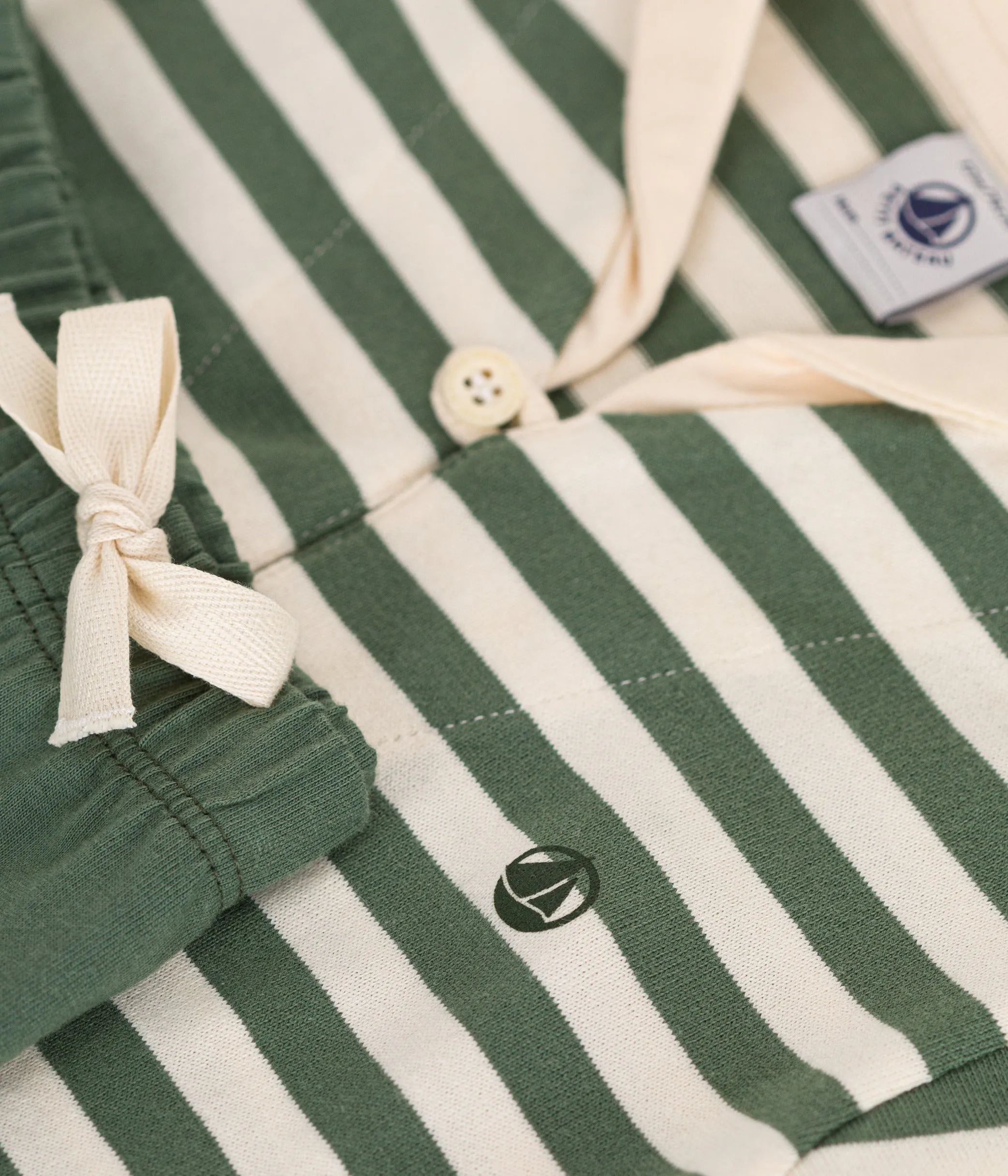 SET BEB T-SHIRT E PANTALONCINI IN JERSEY VERDE