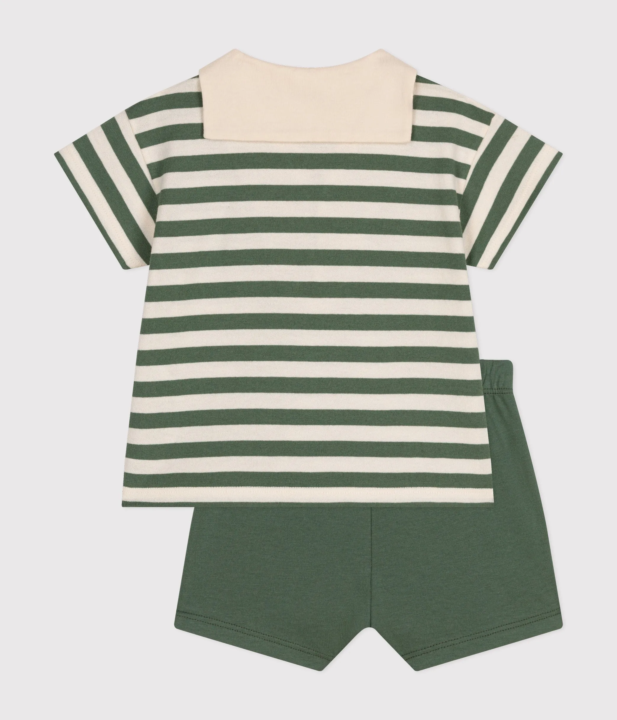 SET BEB T-SHIRT E PANTALONCINI IN JERSEY VERDE