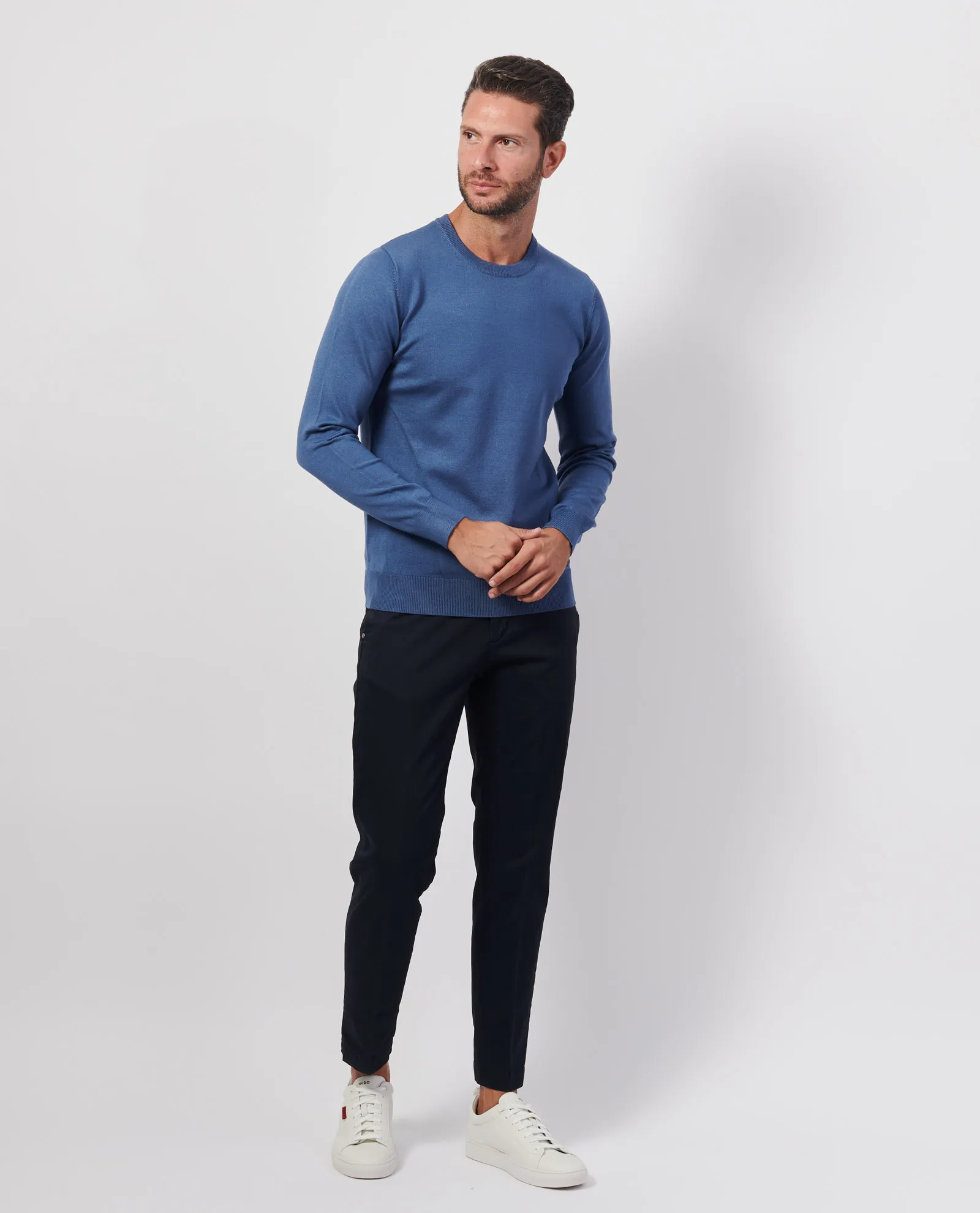 SETTE/MEZZO      Maglione uomo Settemezzo basic girocollo