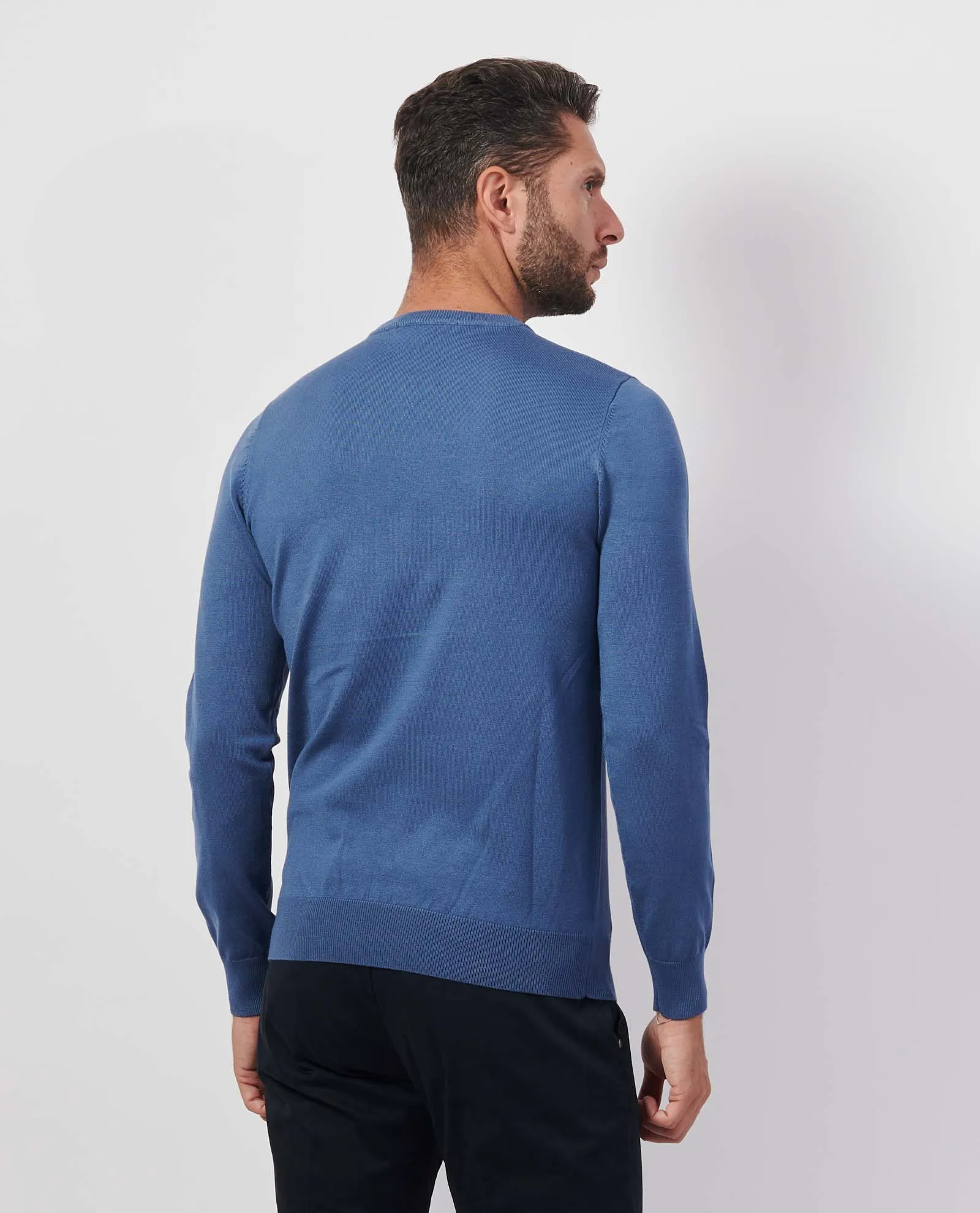 SETTE/MEZZO      Maglione uomo Settemezzo basic girocollo