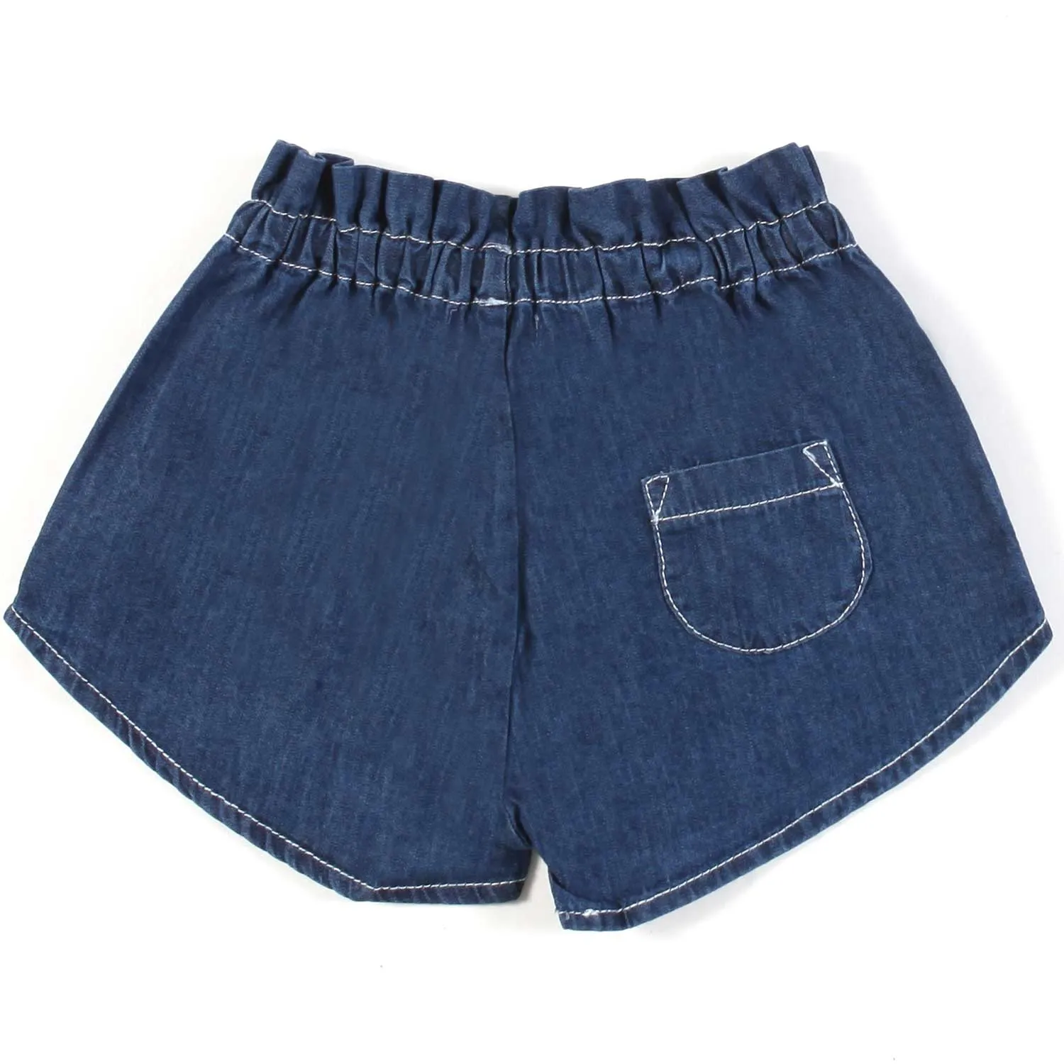 Shorts Aurora In Denim Blu Bimba E Neonata