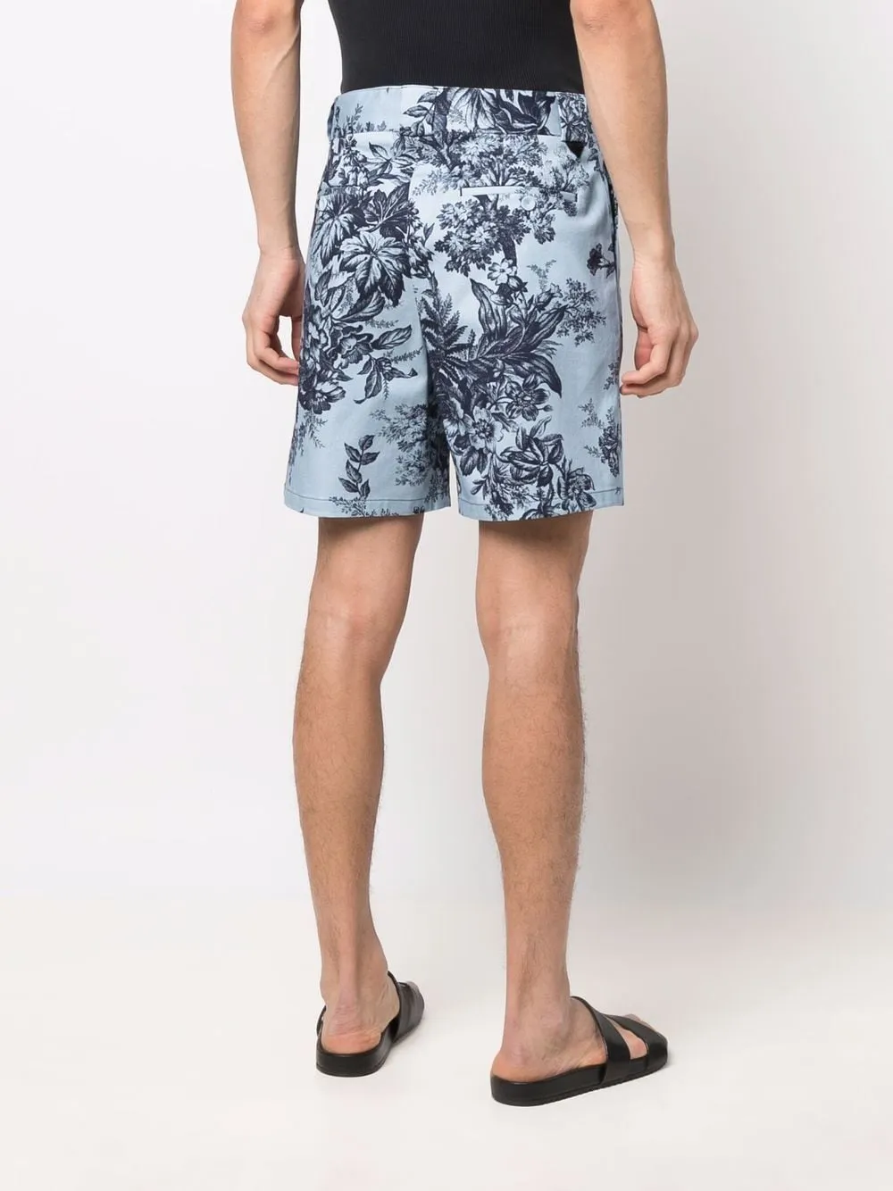shorts con stampa floreale